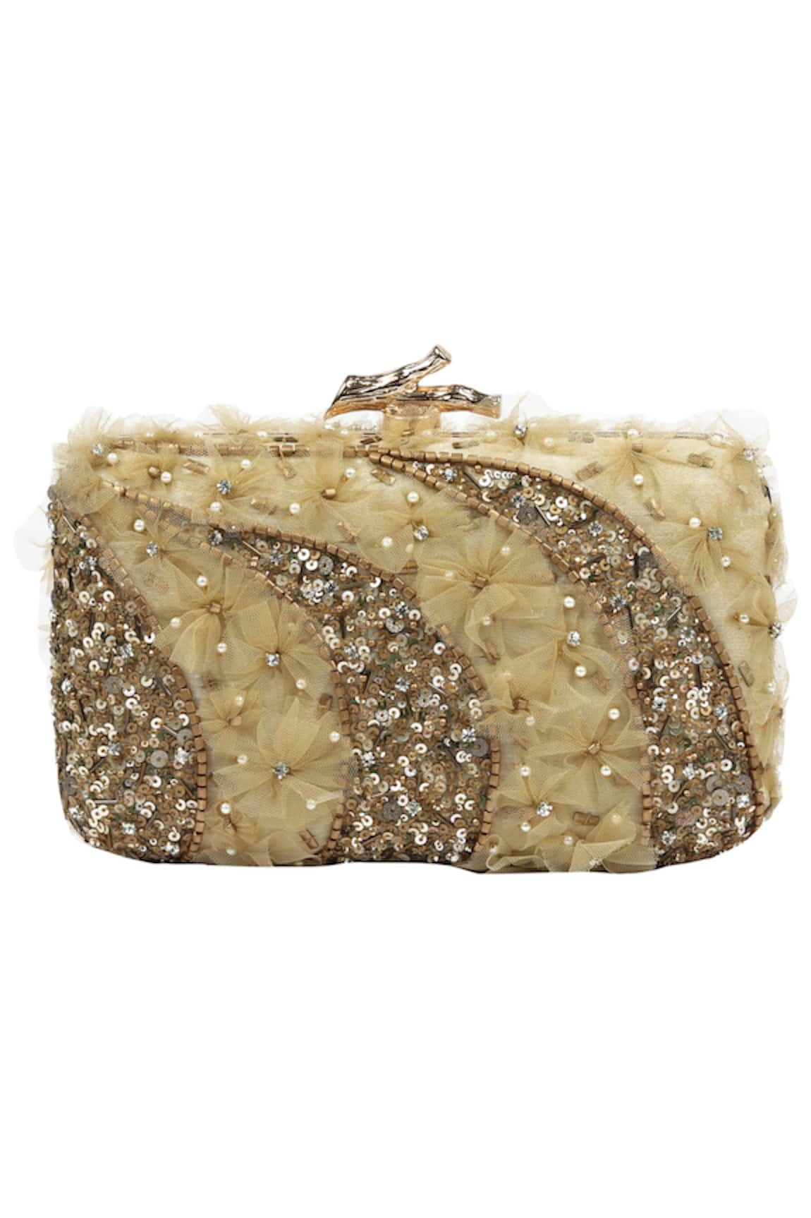 Durvi Embellished Box Clutch