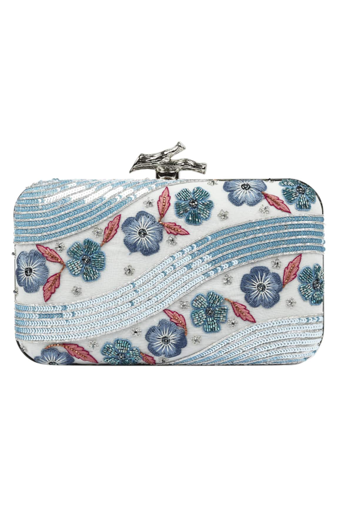 Durvi Floral Embellished Clutch