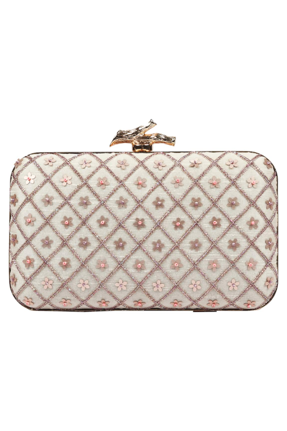 Durvi Embellished Box Clutch