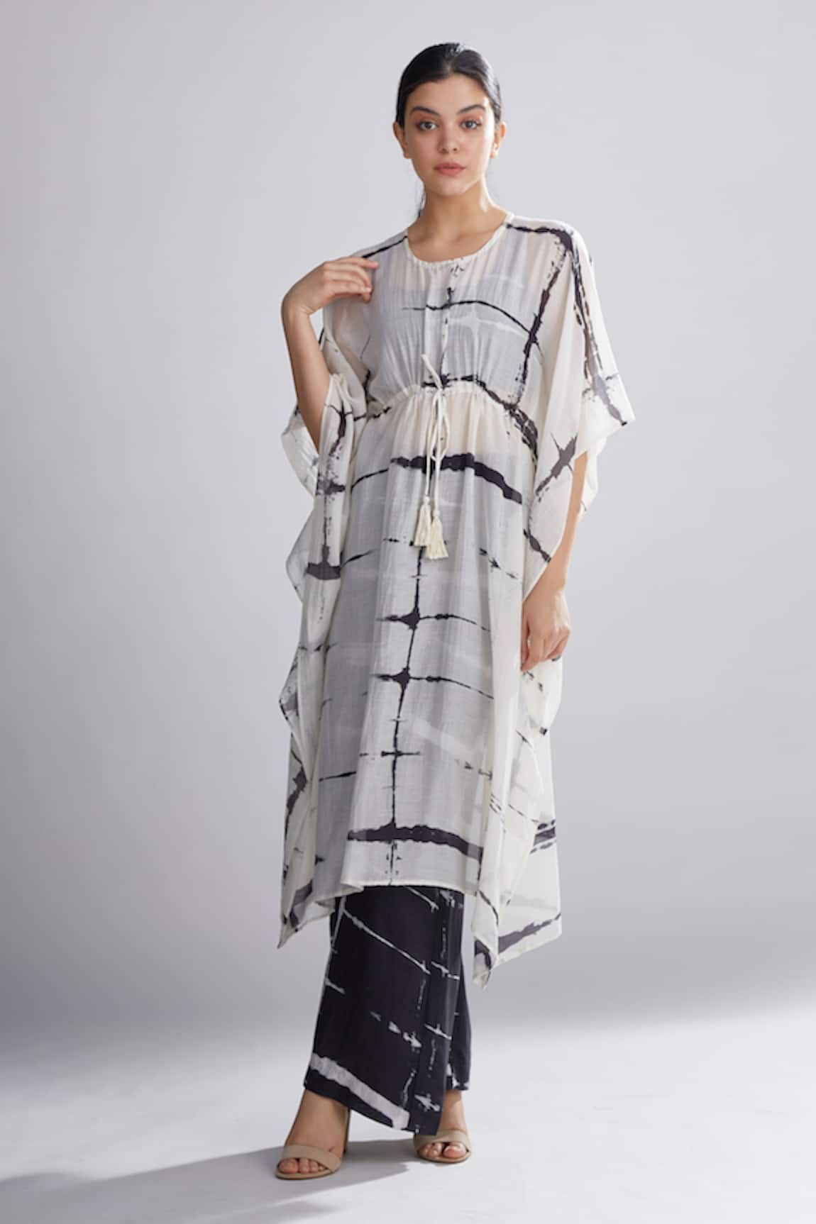 Koai Shibori Chanderi Silk Pant 