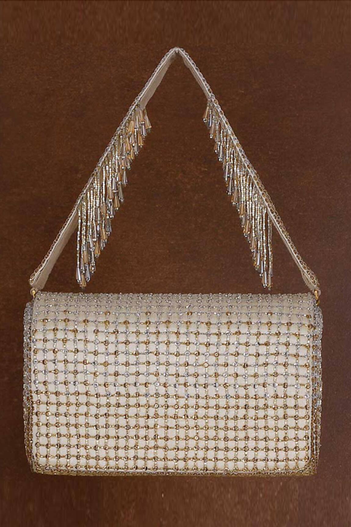 Lovetobag Zoya Crystal Embellished Flapover Clutch