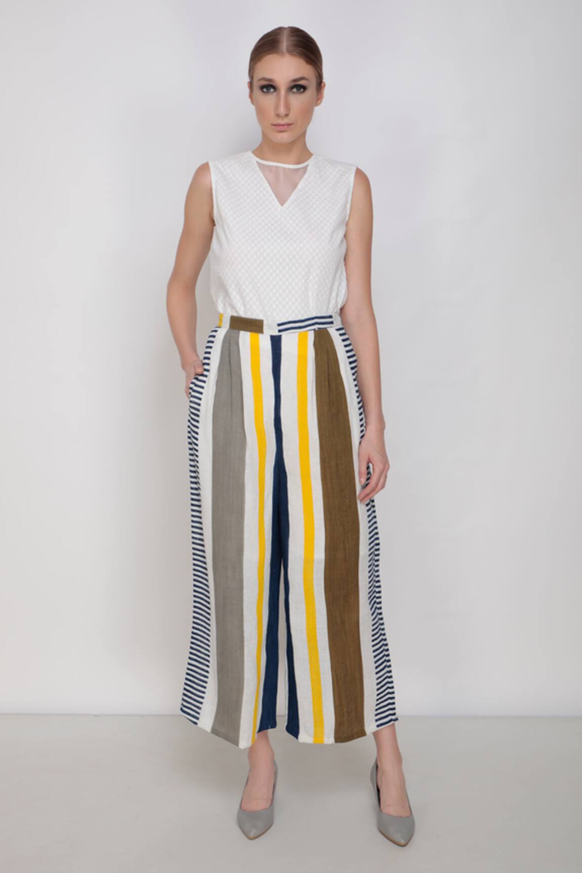 Arcvsh By Pallavi Singh Hand Painted Pant 