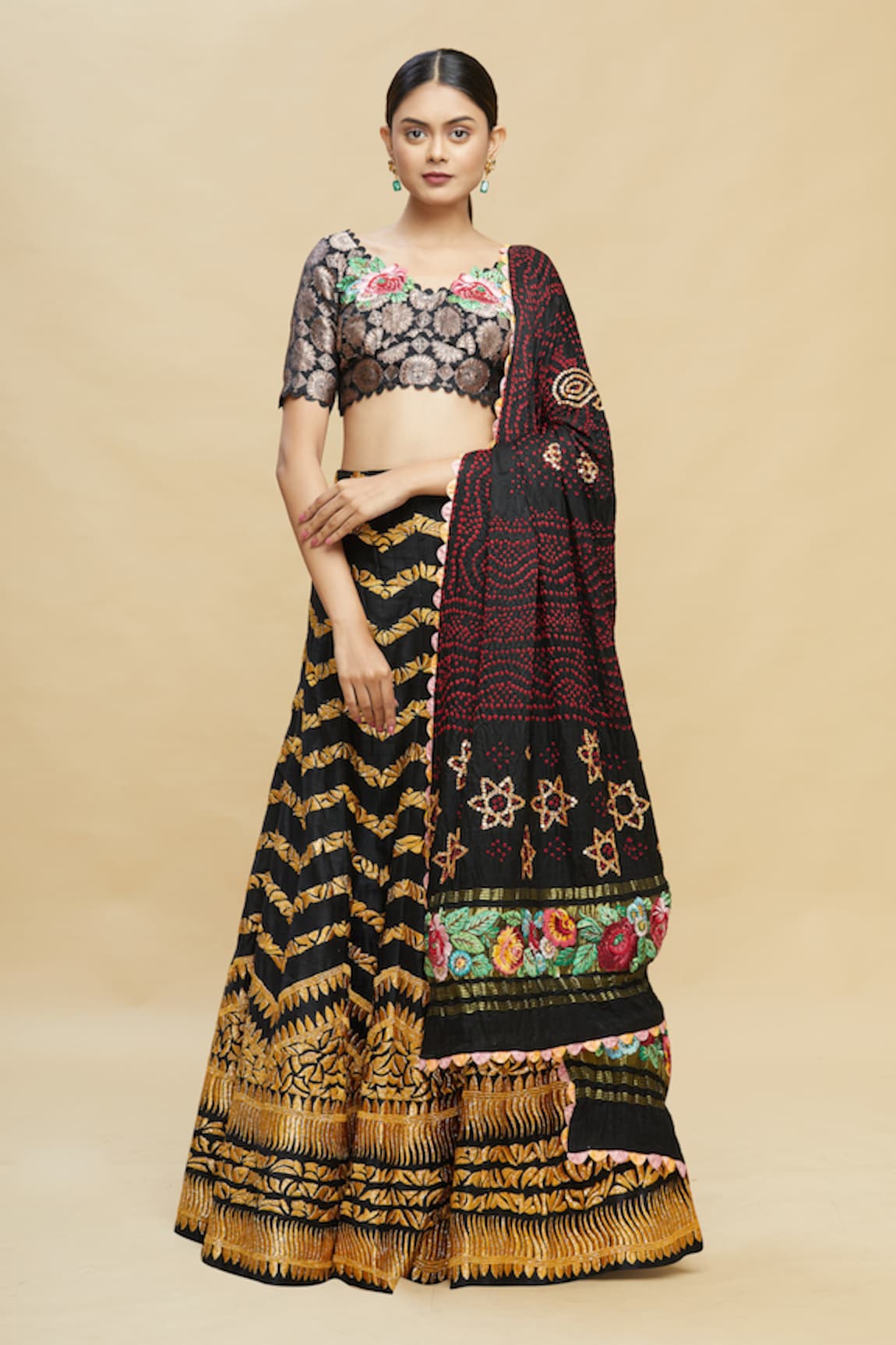 Pallavi Jaikishan Embroidered Kalidar Lehenga Set