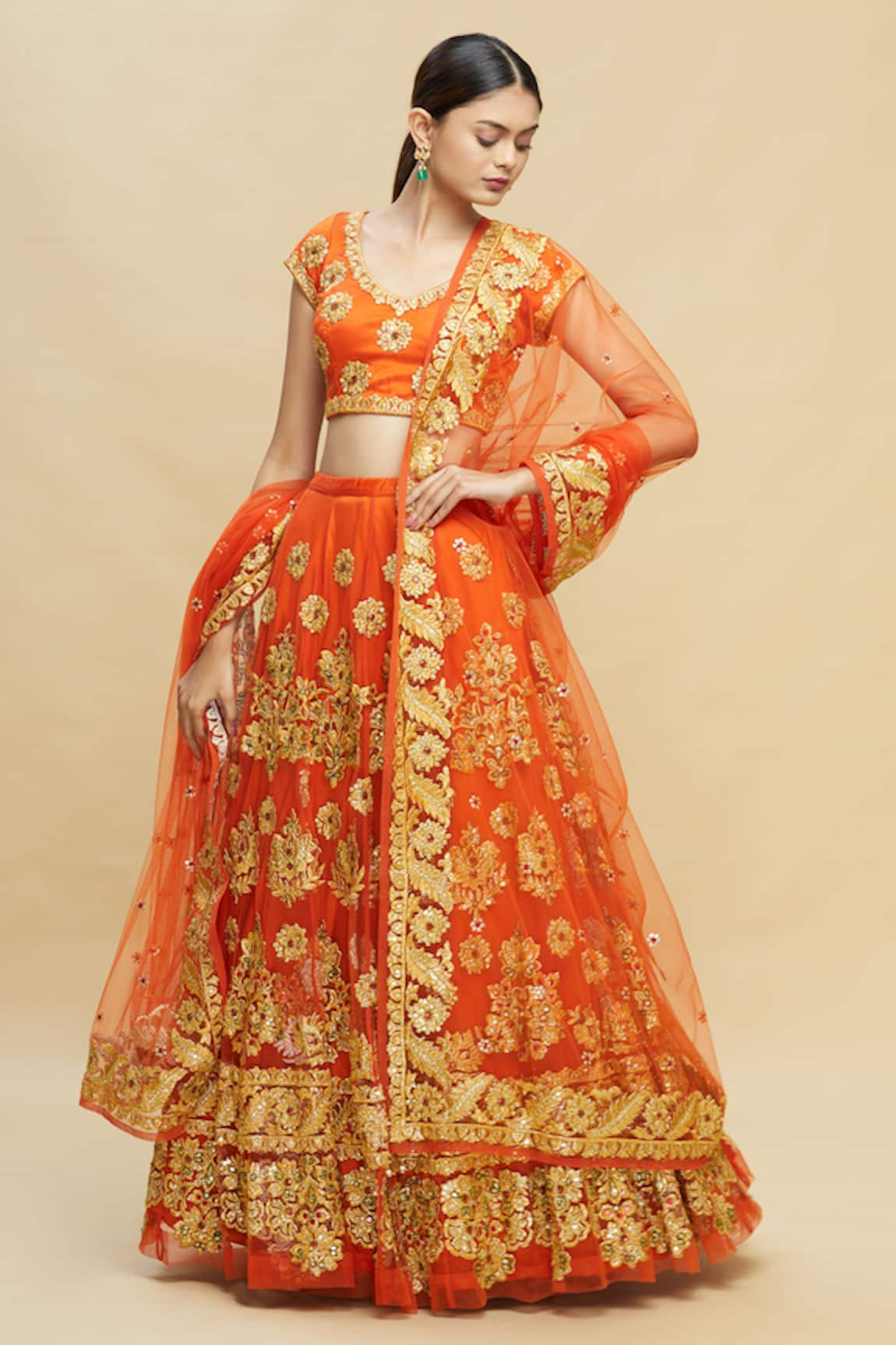 Pallavi Jaikishan Embroidered Bridal Lehenga Set