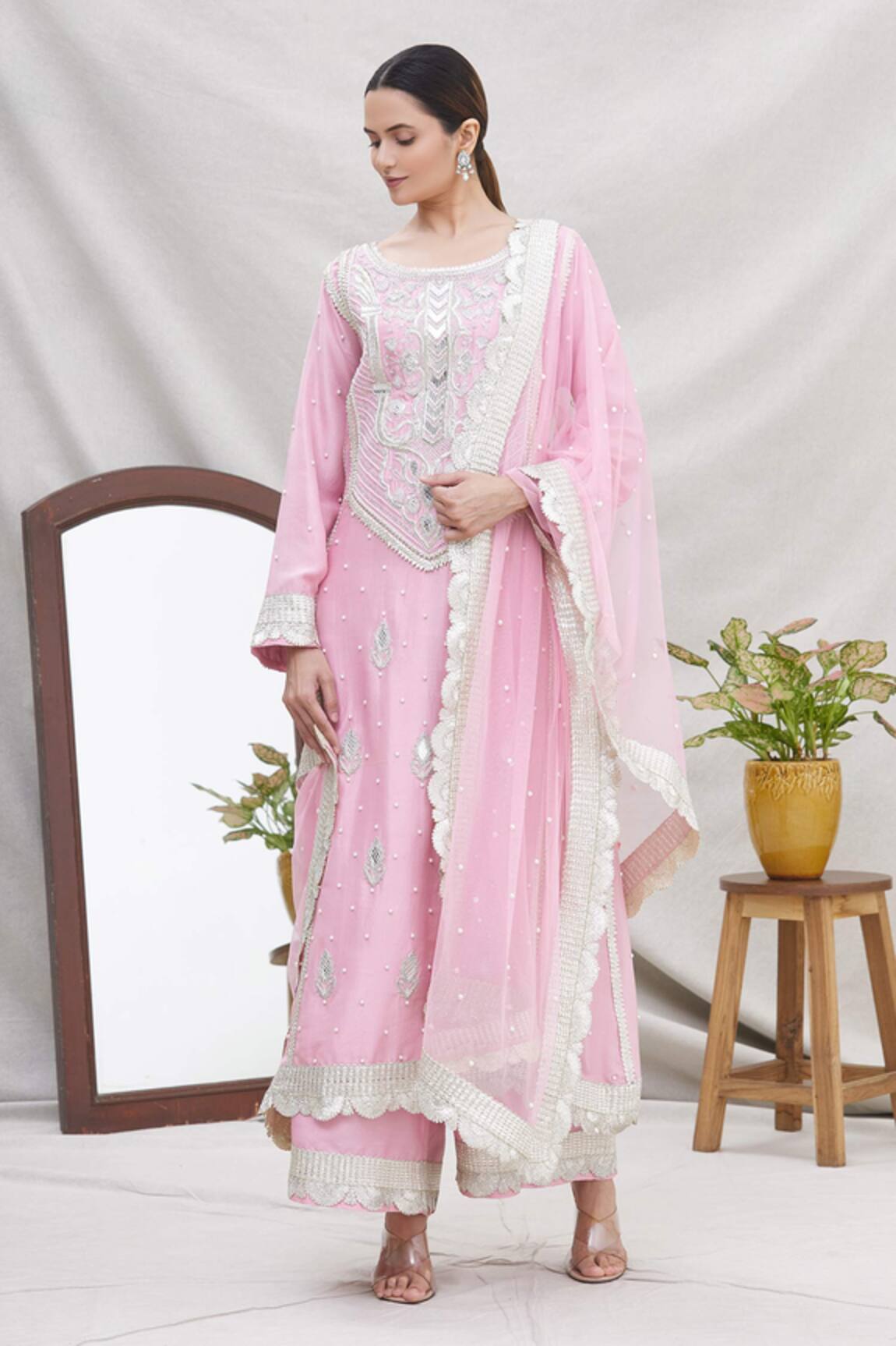Ekta Singh Silk Kurta Set