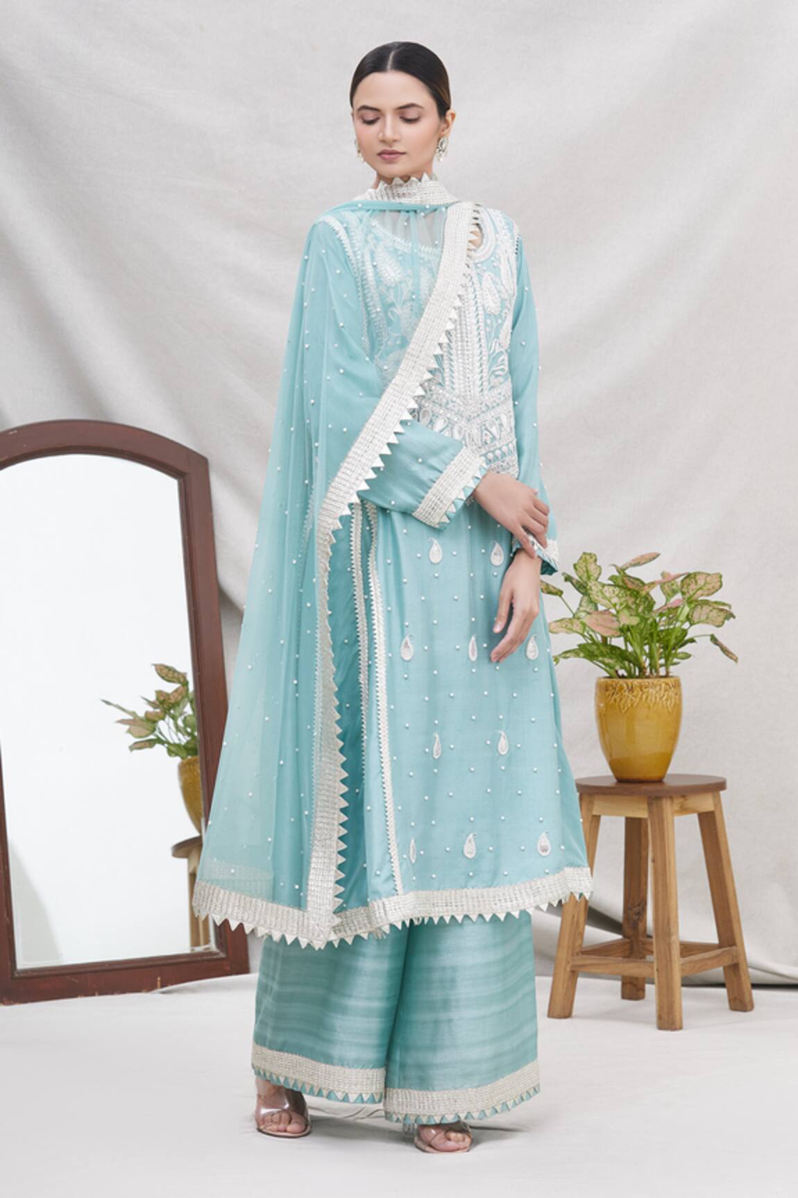 Ekta Singh Silk Kurta Set