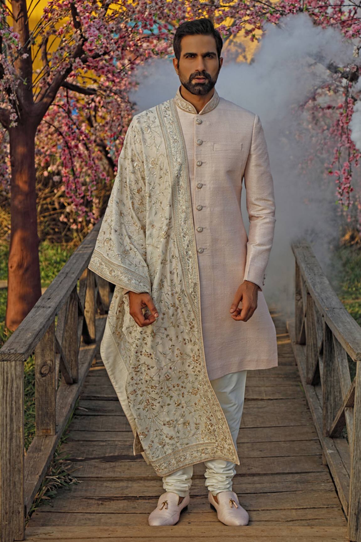 Vanshik Textured Sherwani Set