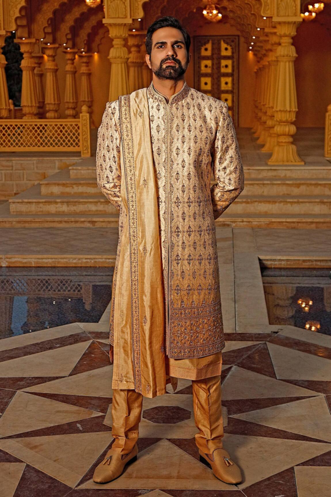 Vanshik Embroidered Sherwani Set