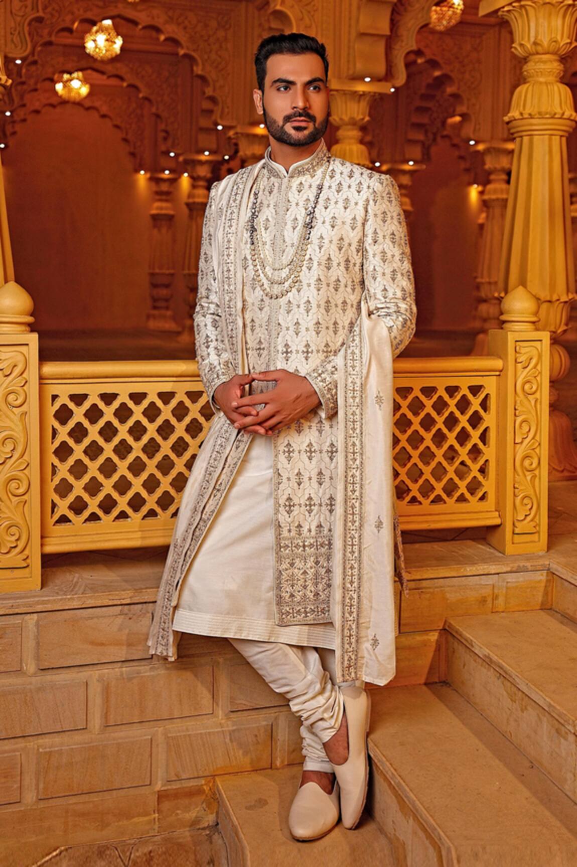 Vanshik Embroidered Sherwani Set