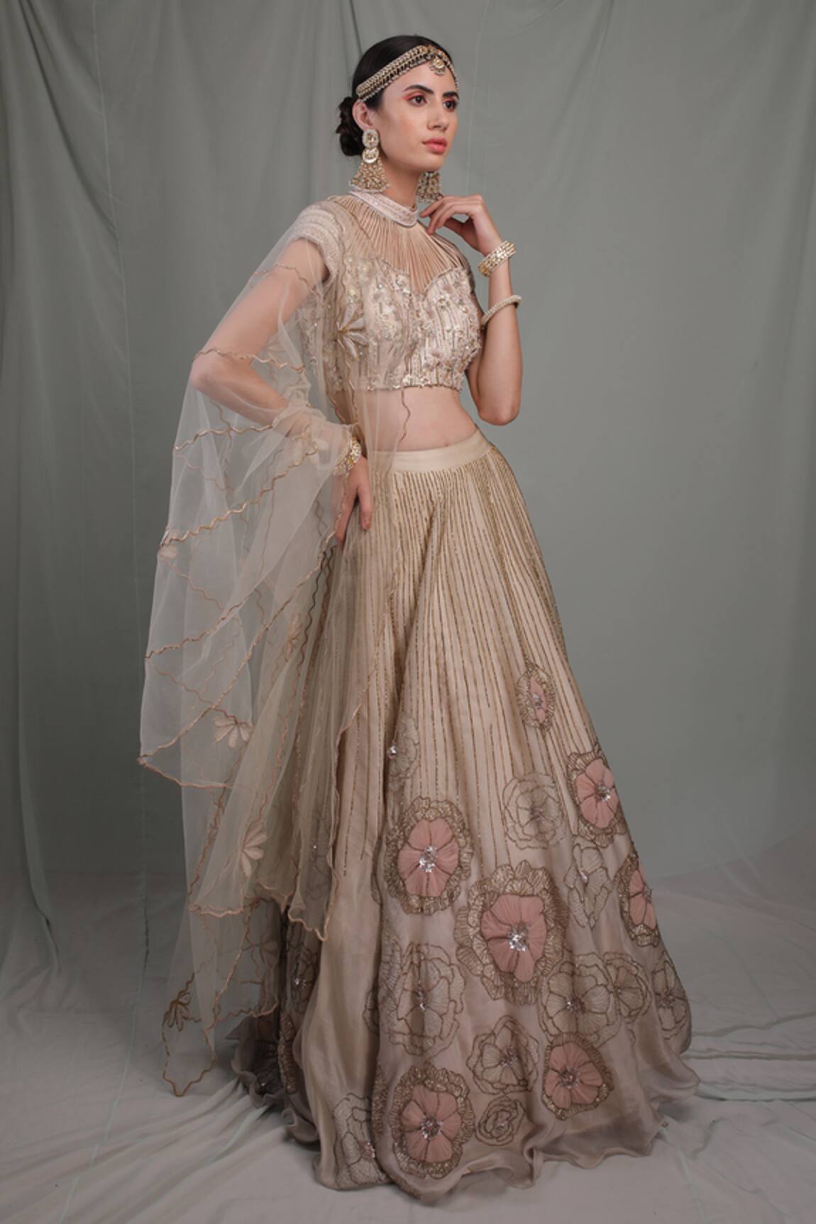 Show Shaa Satin Organza Lehenga Set