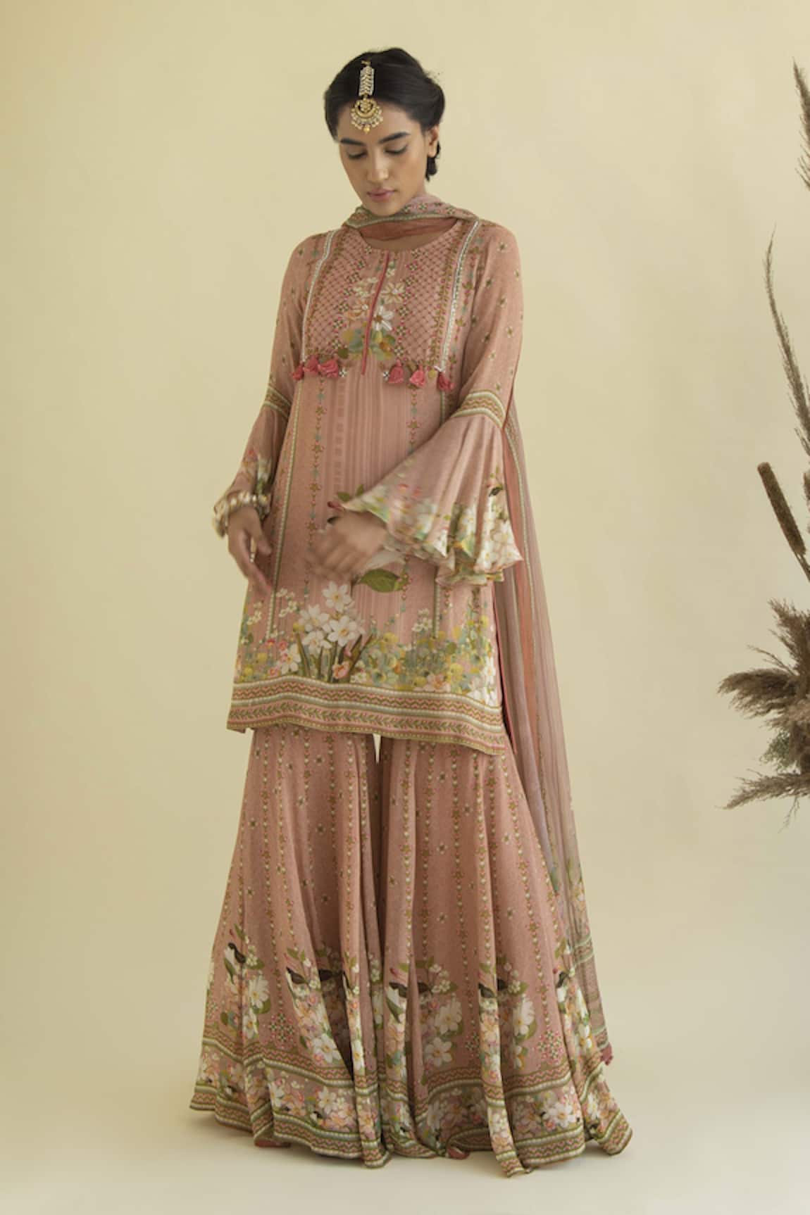 Kalista Floral Print Kurta Set