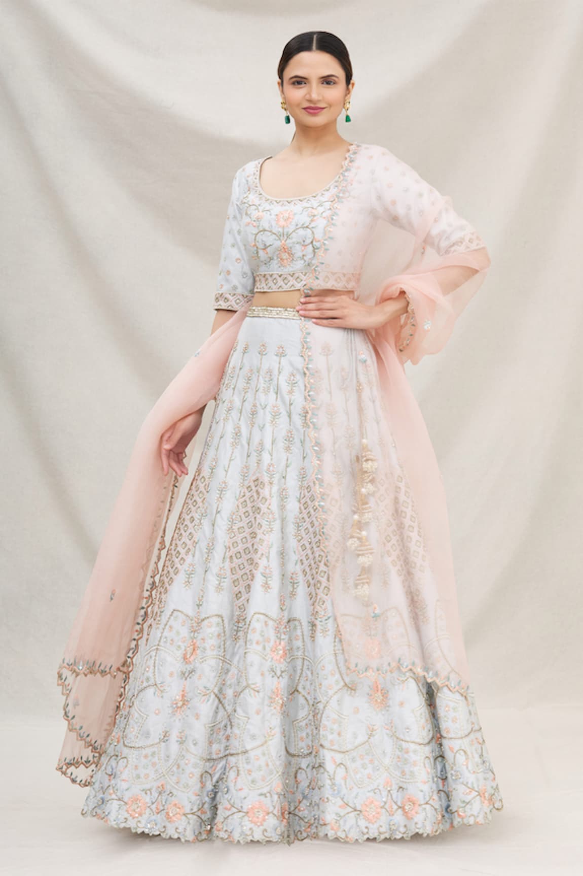 Neha Mehta Couture Silk Bridal Lehenga Set