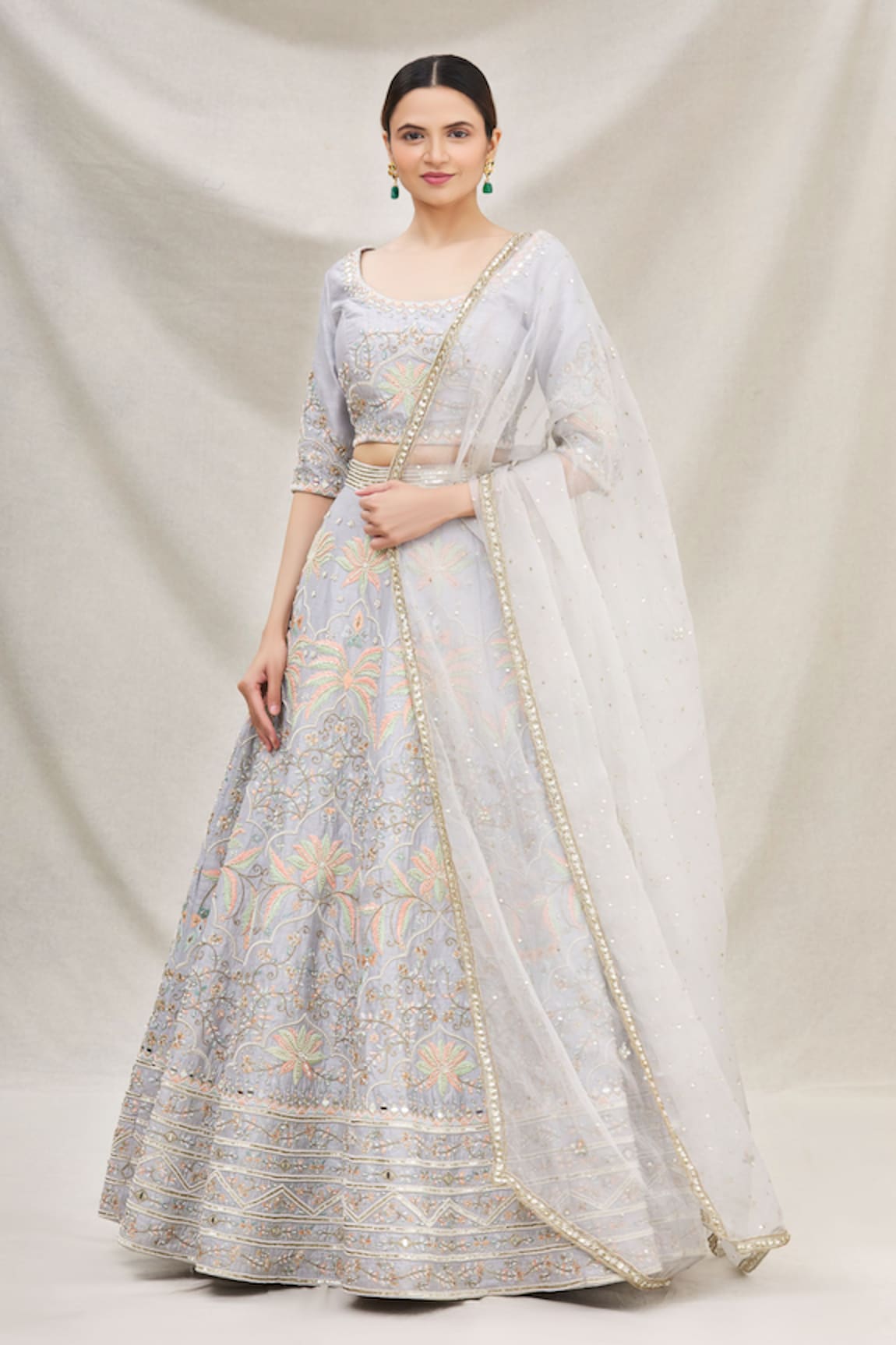 Neha Mehta Couture Silk Bridal Lehenga Set