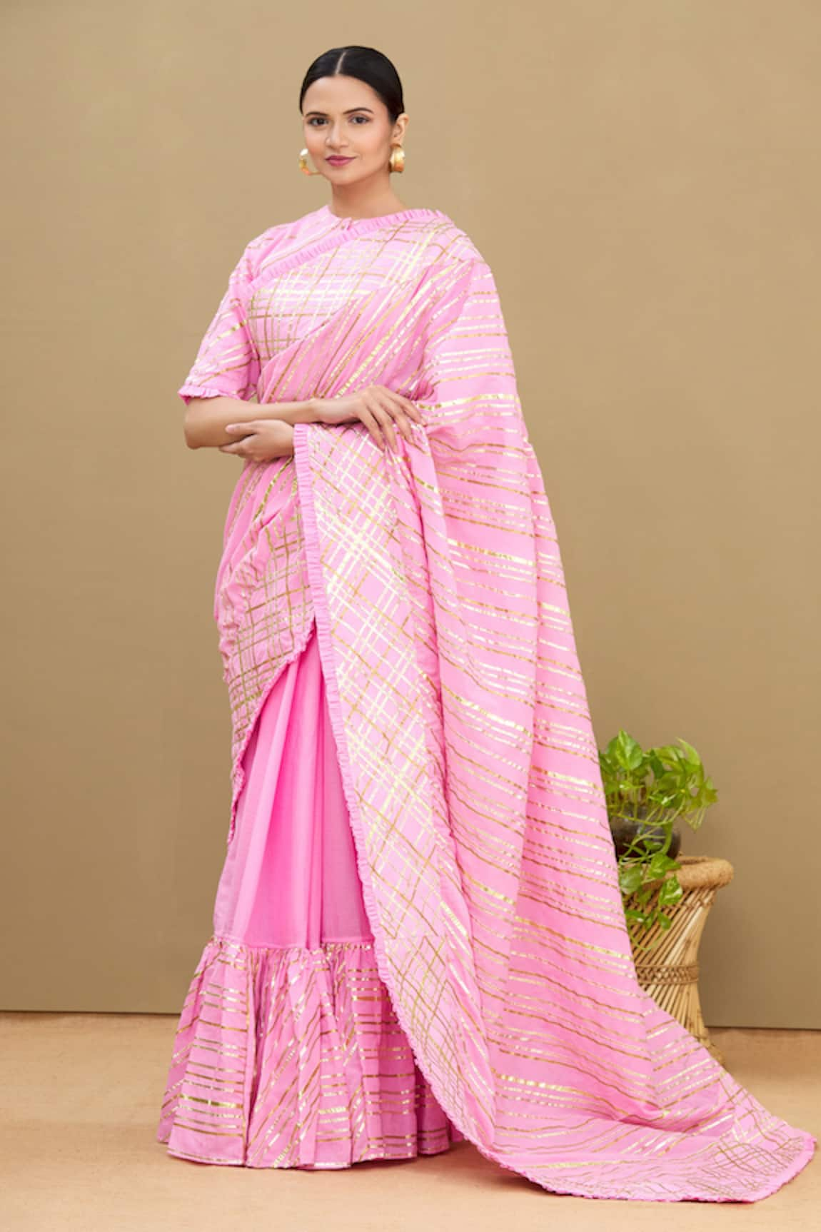 Shagun Manchanda Gota Embroidered Saree