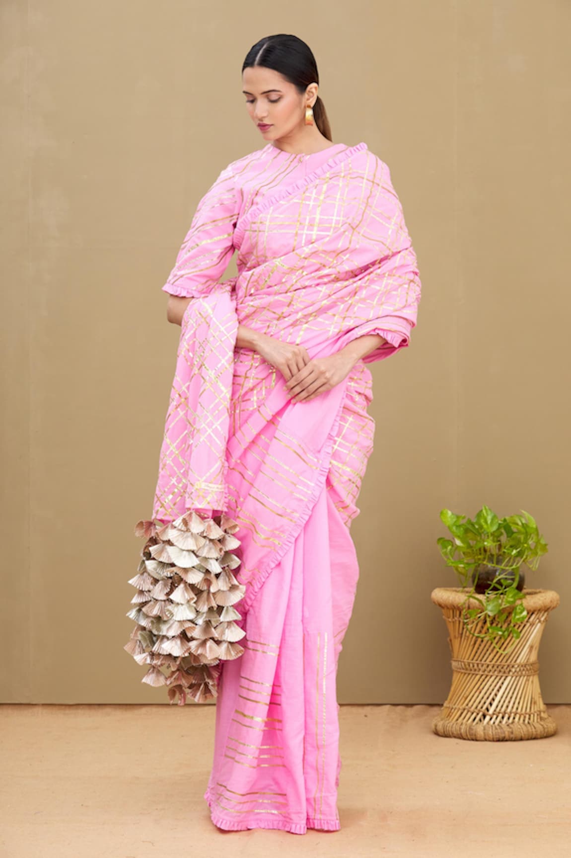 Shagun Manchanda Gota Embroidered Saree