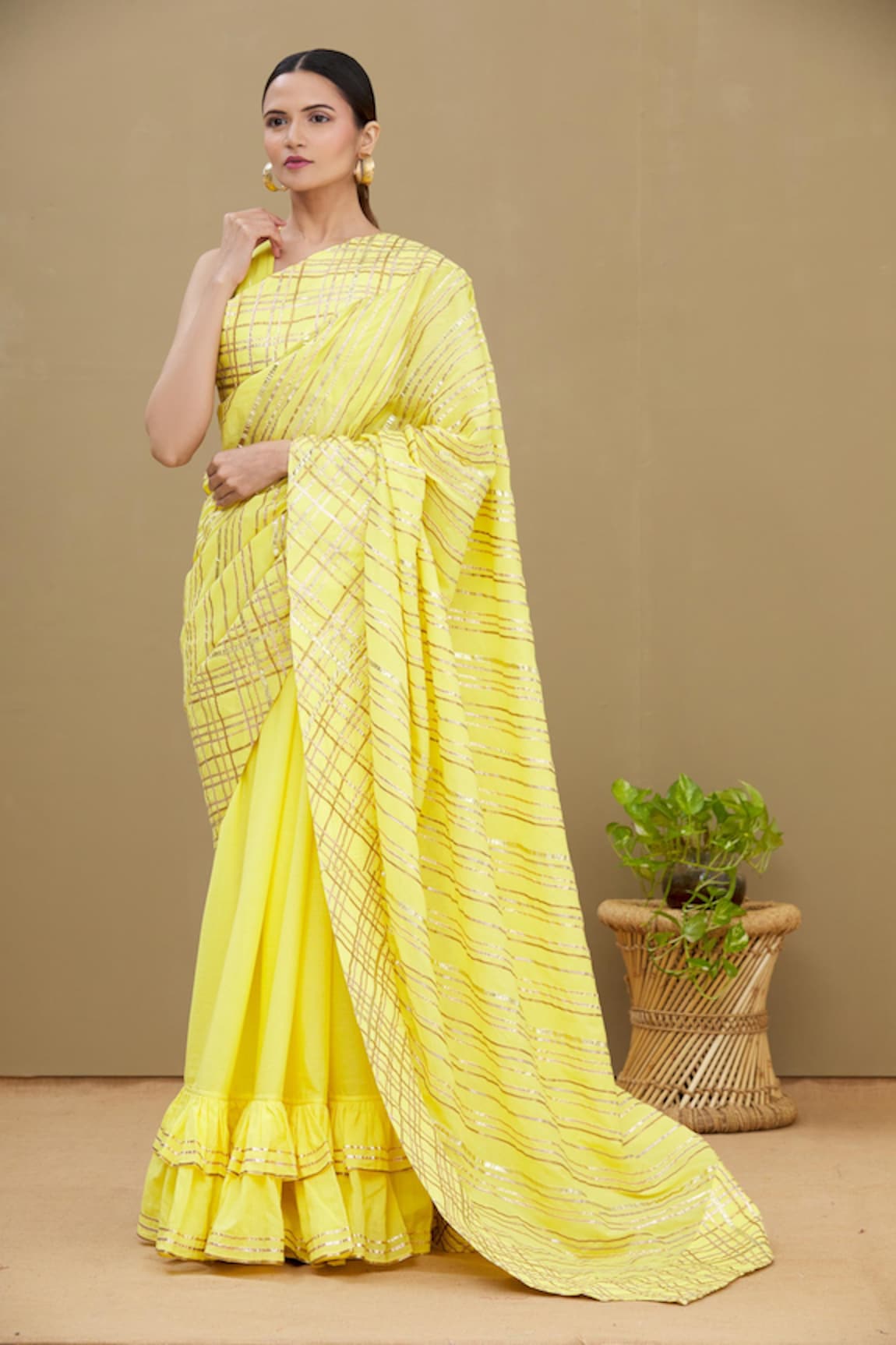 Shagun Manchanda Gota Embroidered Saree