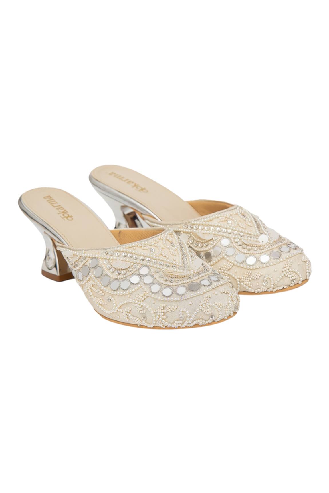 Kkarma Accessories Qatra Mirror Heel Mules