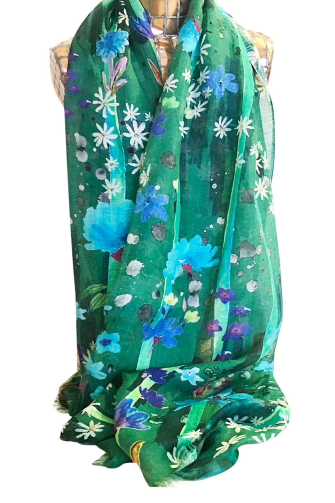 Pashma Linen Silk Cashmere Scarf