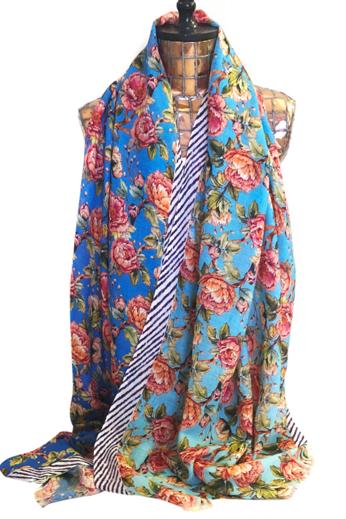 Pashma Linen Silk Cashmere Scarf