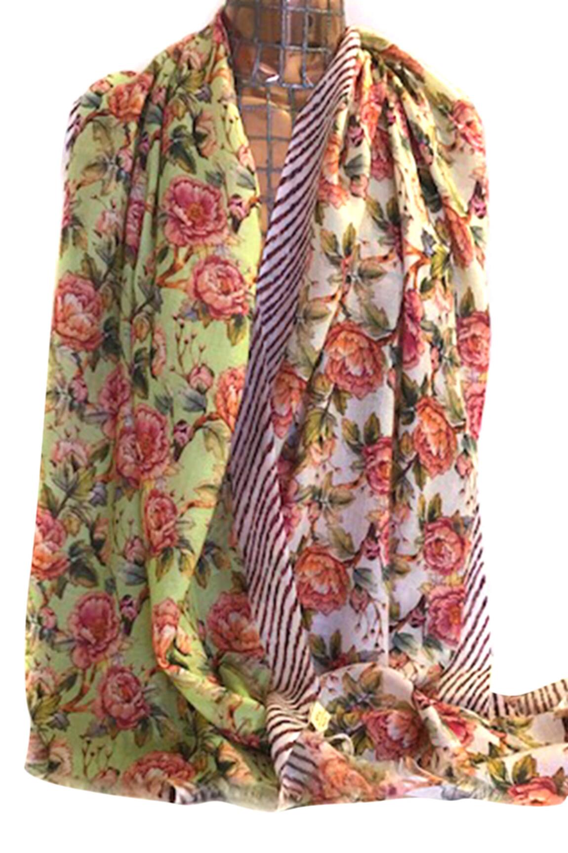 Pashma Cashmere Floral Print Scarf