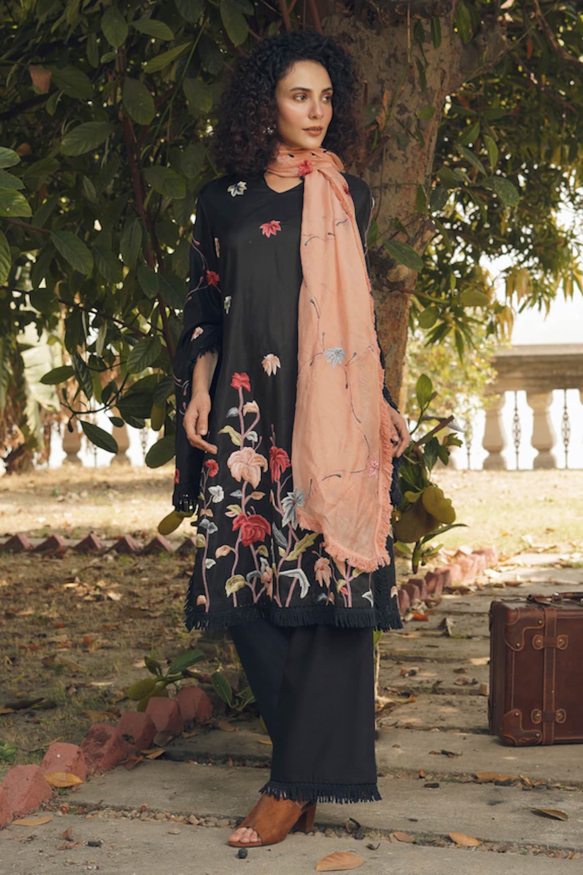 Oushk By Ussama Shabbir Embroidered Kurta Set