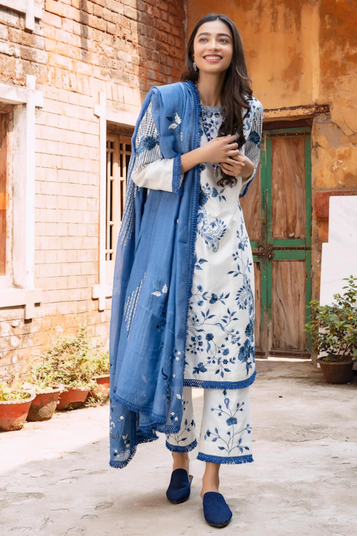 Oushk By Ussama Shabbir Embroidered Kurta Set