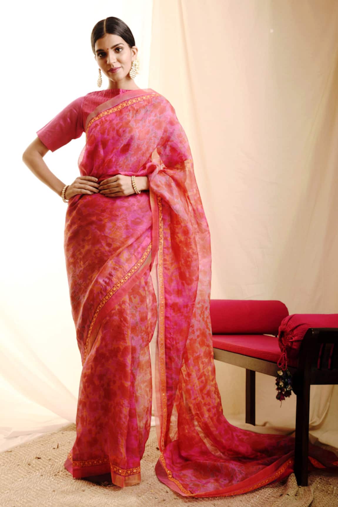 Priti Prashant Handwoven Sheer Silk Saree