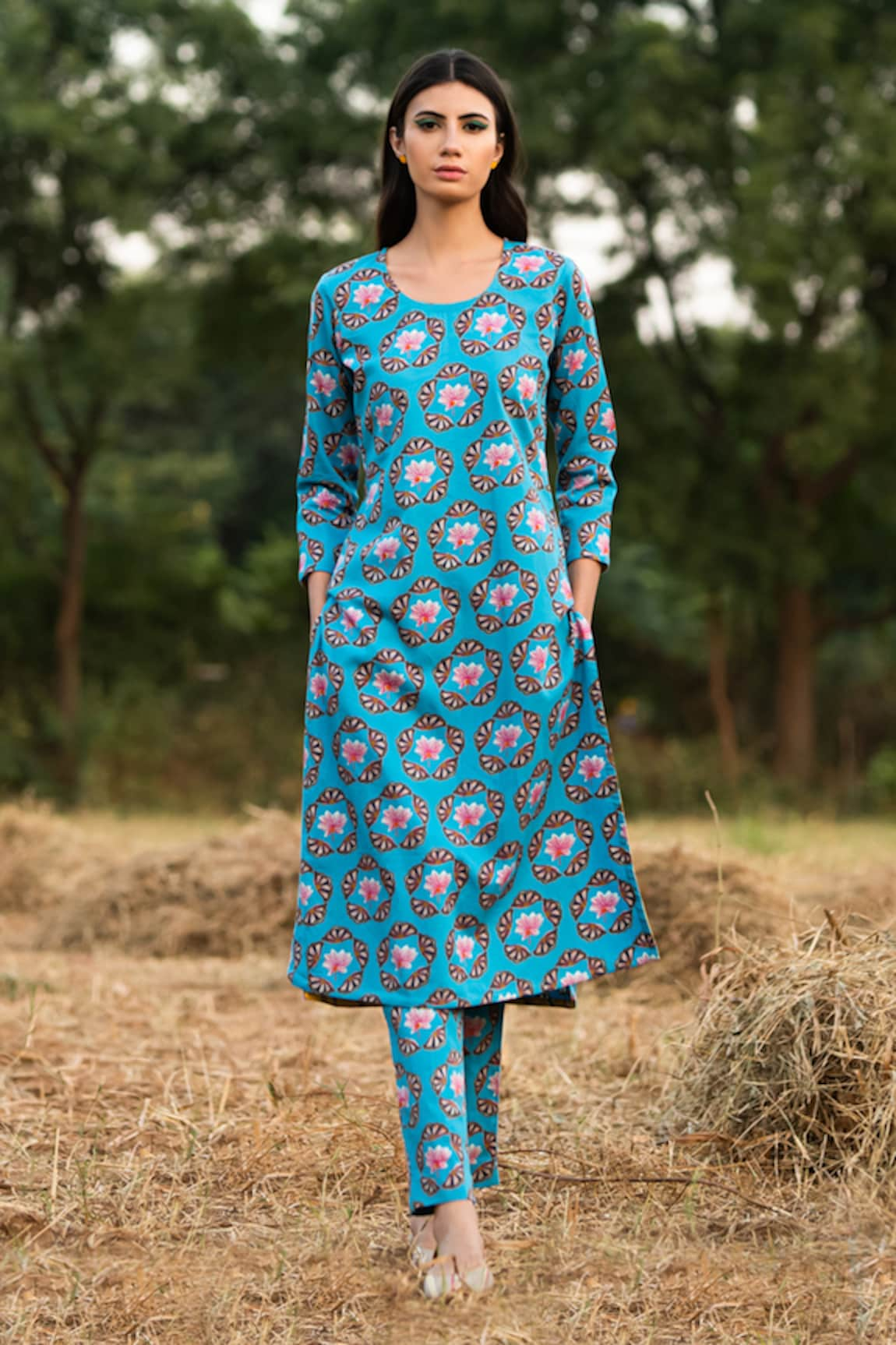 Rang Swati Vijaivargie Floral Print Kurta & Pant Set