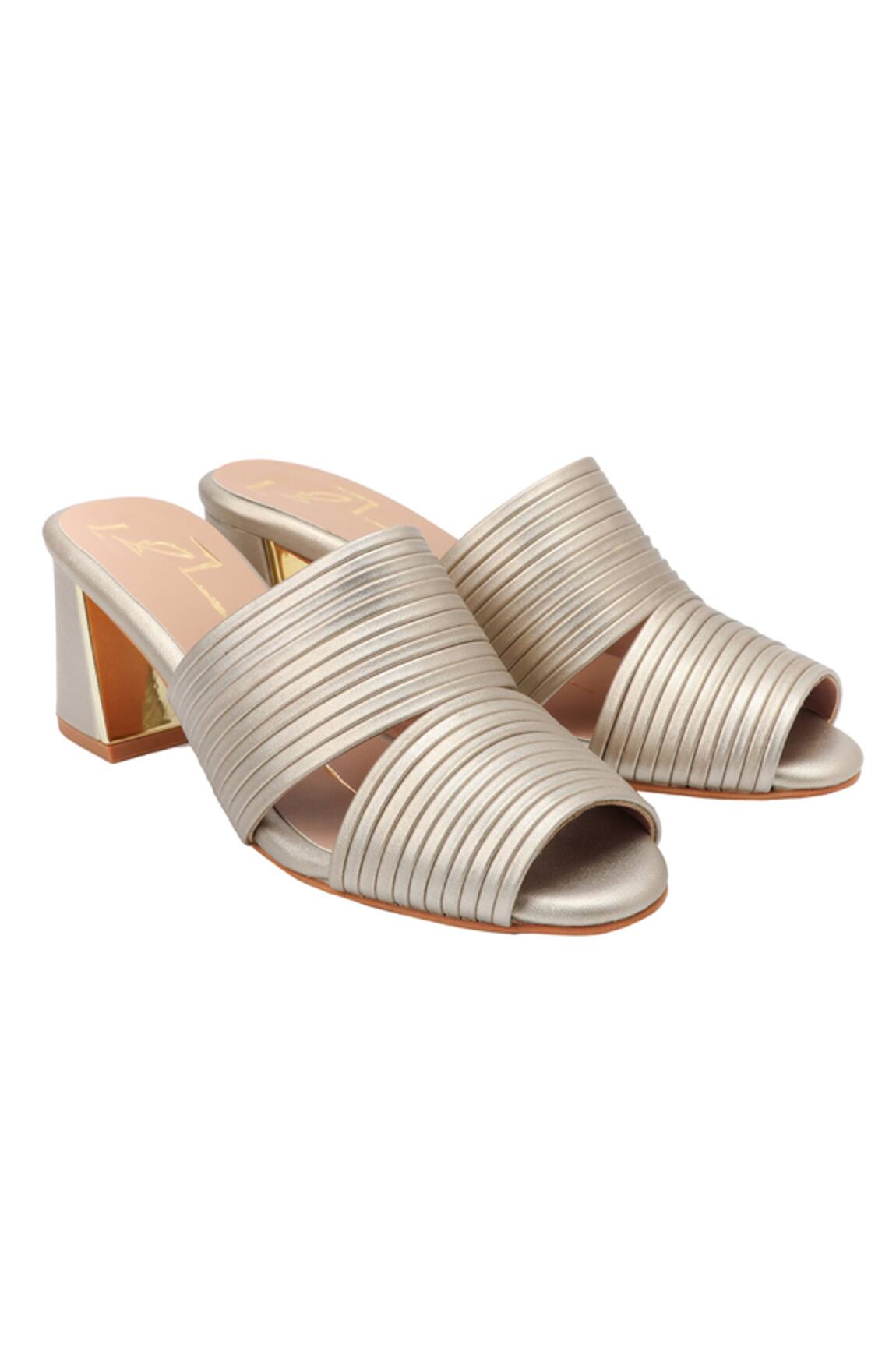 Nidhi Bhandari Cutout Strap Block Heels 