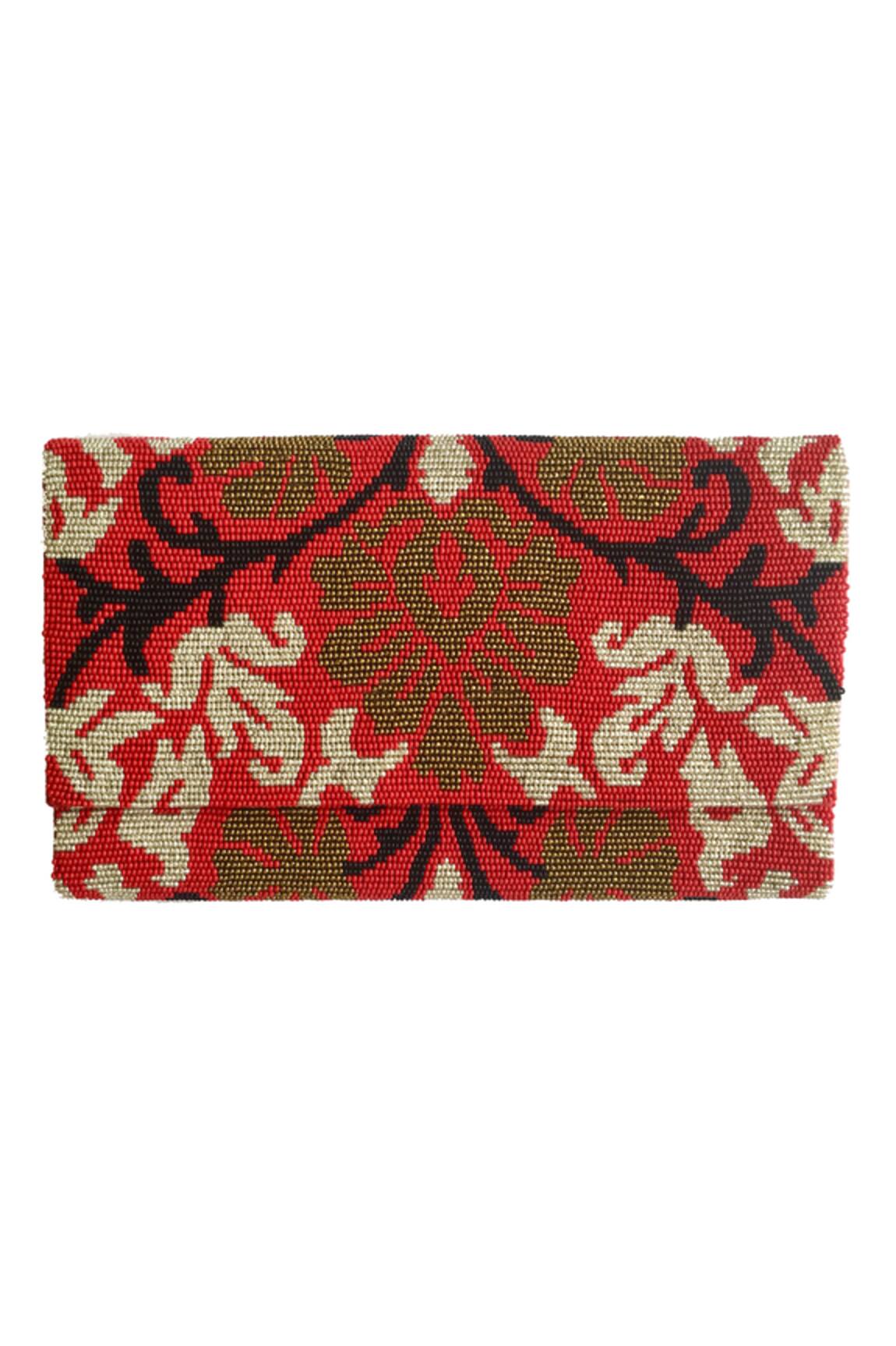 Kokommo Bella Beaded Flap Clutch