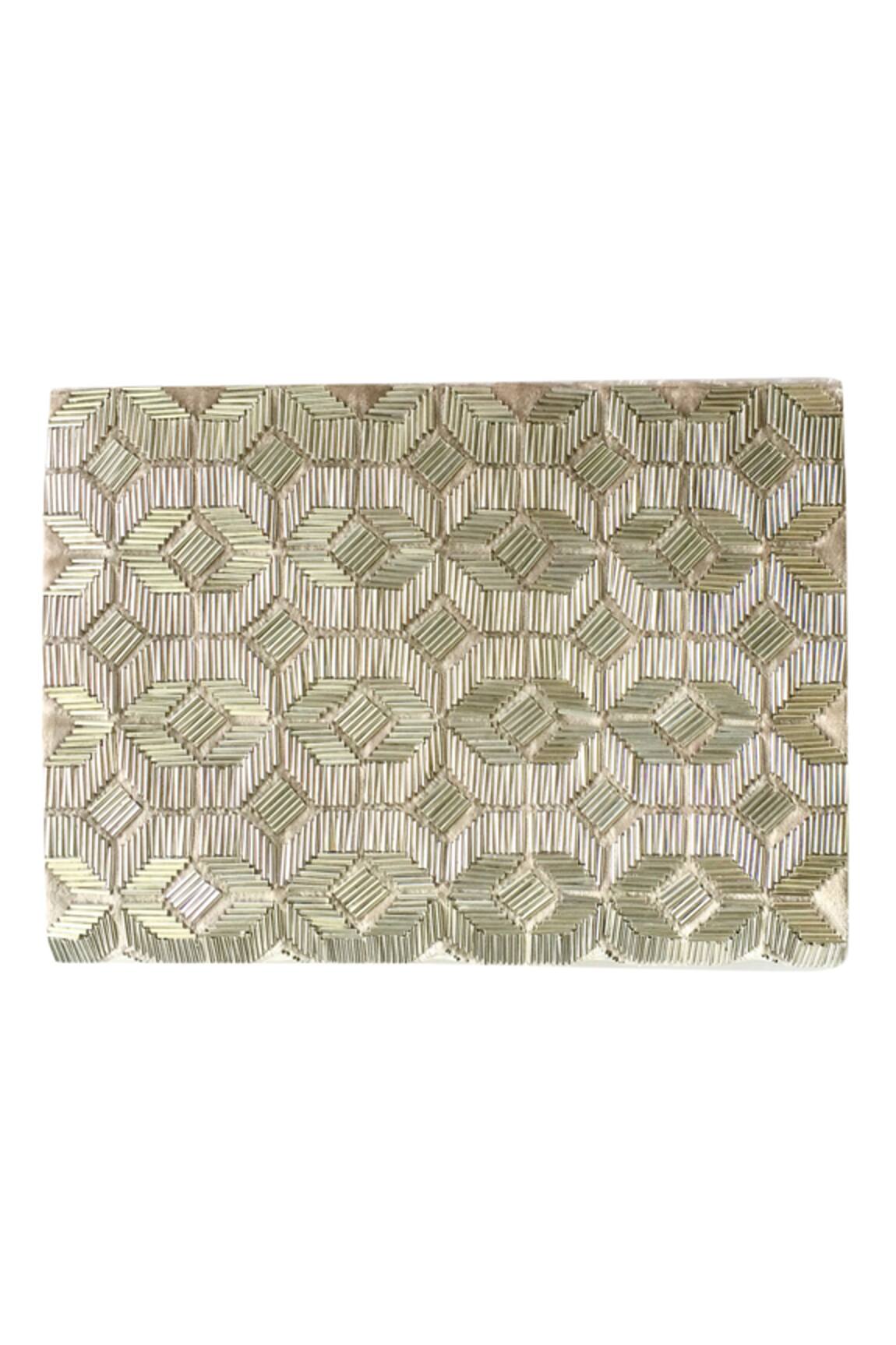 Kokommo Velvet Bauhaus Bead Clutch