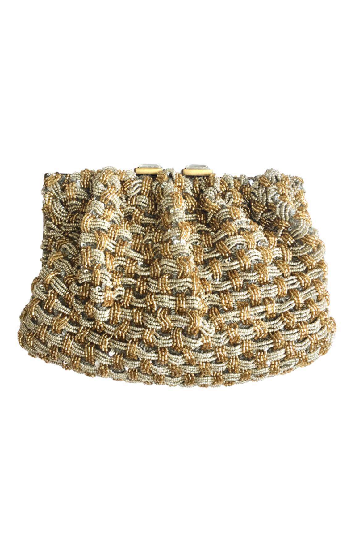 Kokommo Handwoven Bead Clutch