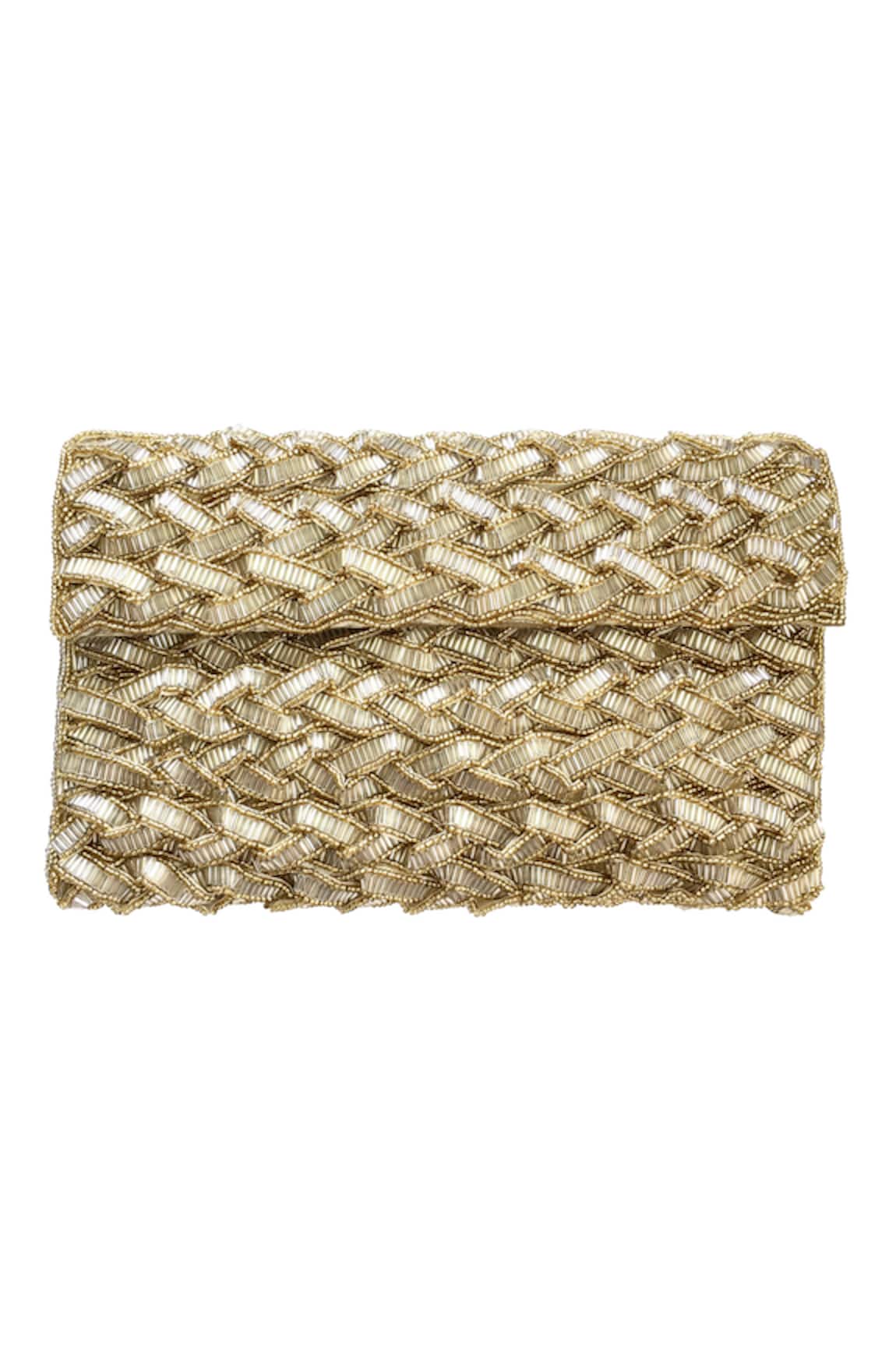 Kokommo Handwoven Turin Flap Clutch