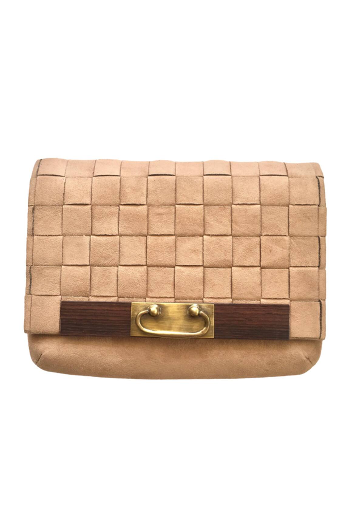 Kokommo Geometric Motif Flap Clutch