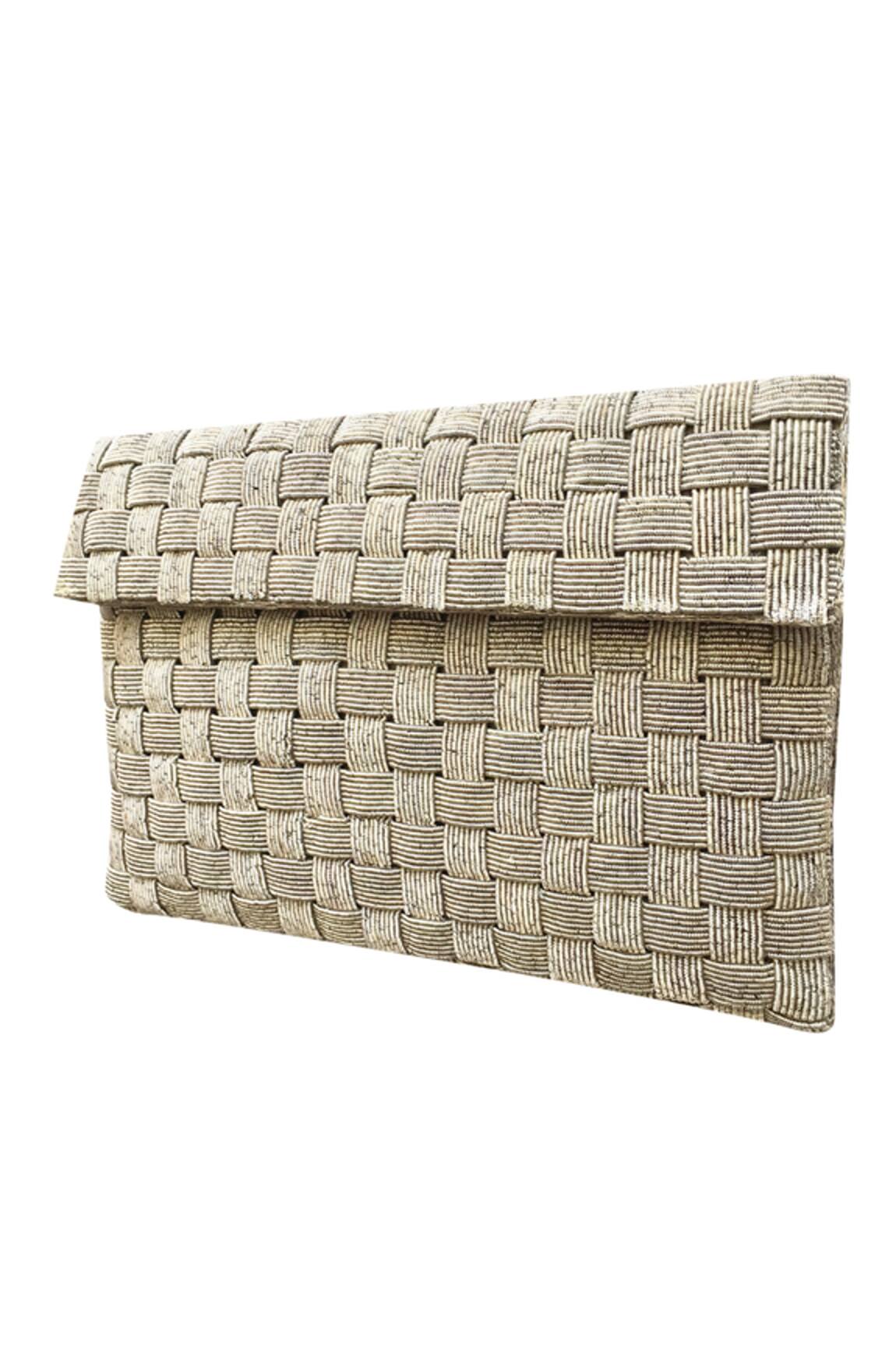 Kokommo Handwoven Mandarin Flap Clutch