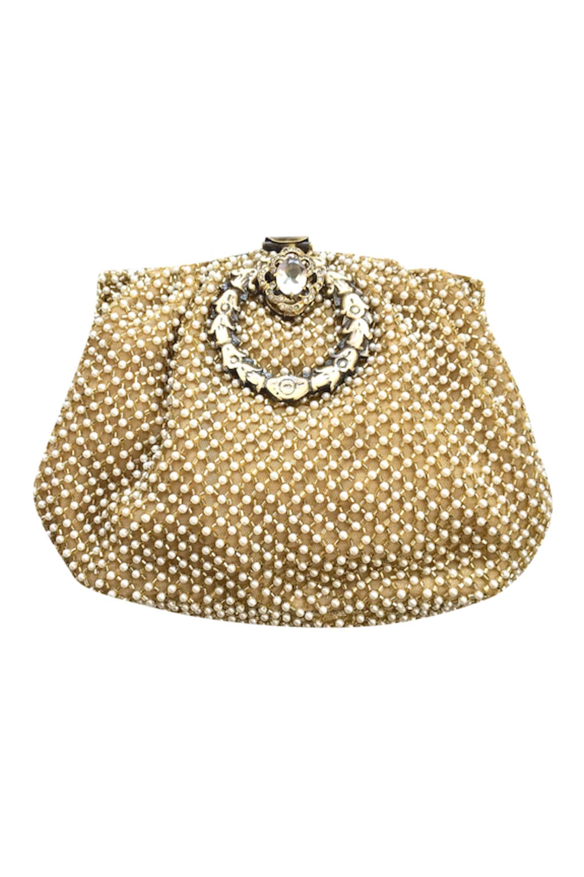 Kokommo Bead Embellished Amalia Clutch