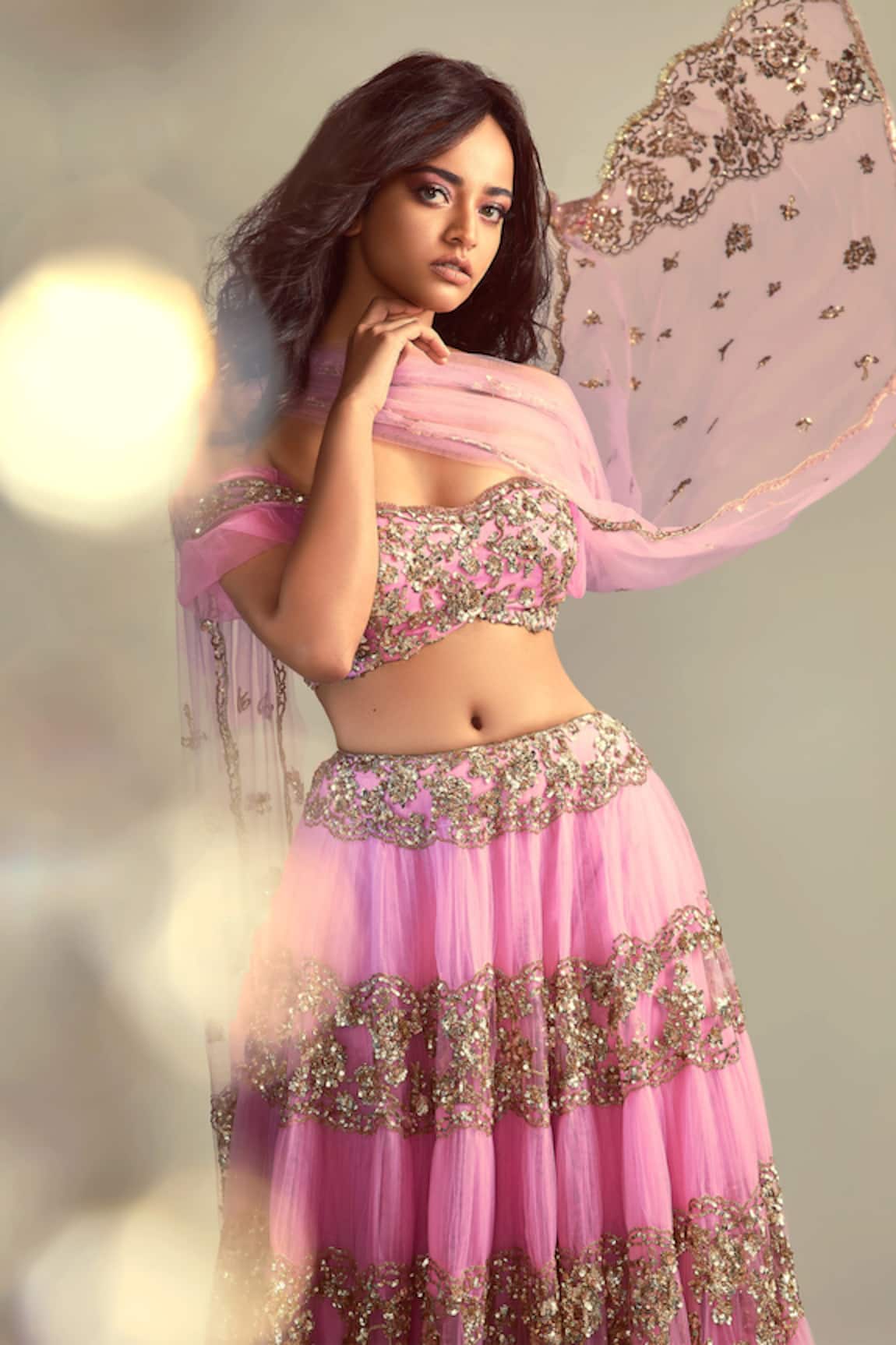 Shehlaa Khan Embroidered Lehenga Set