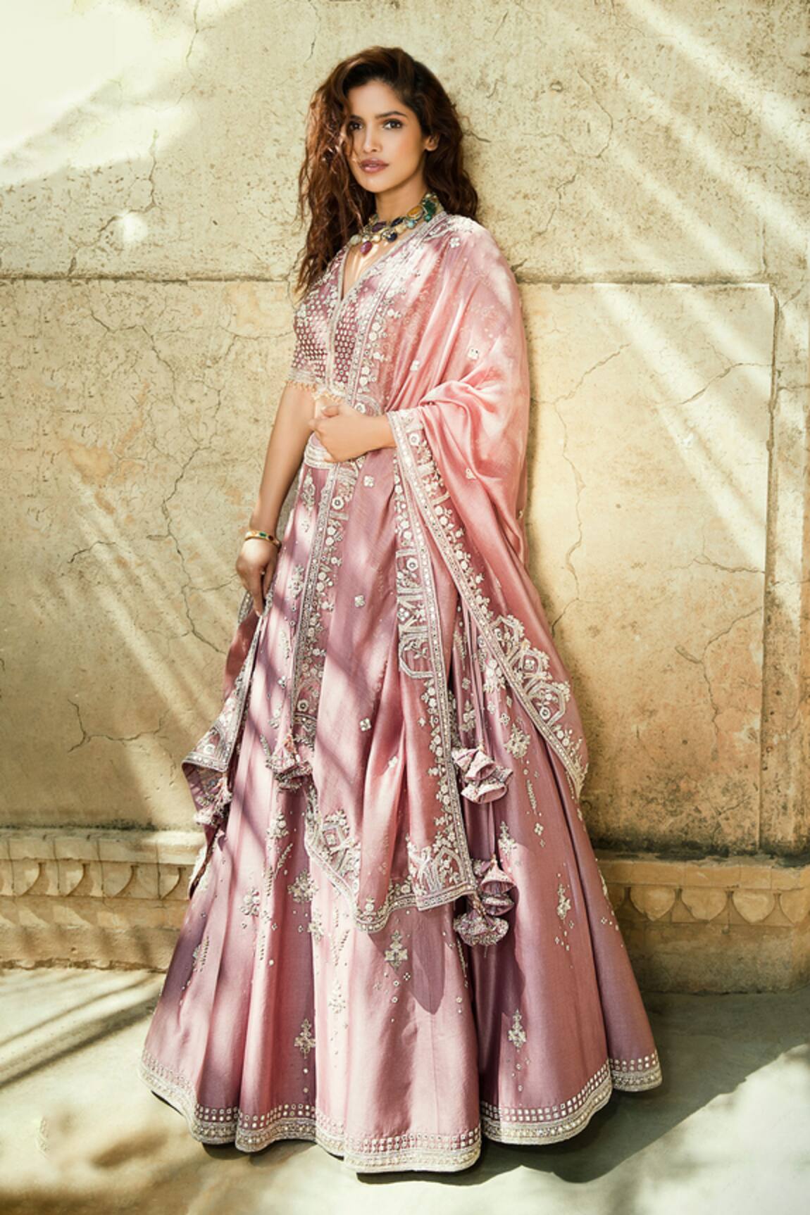 Matsya Chanderi Silk Bridal Lehenga Set
