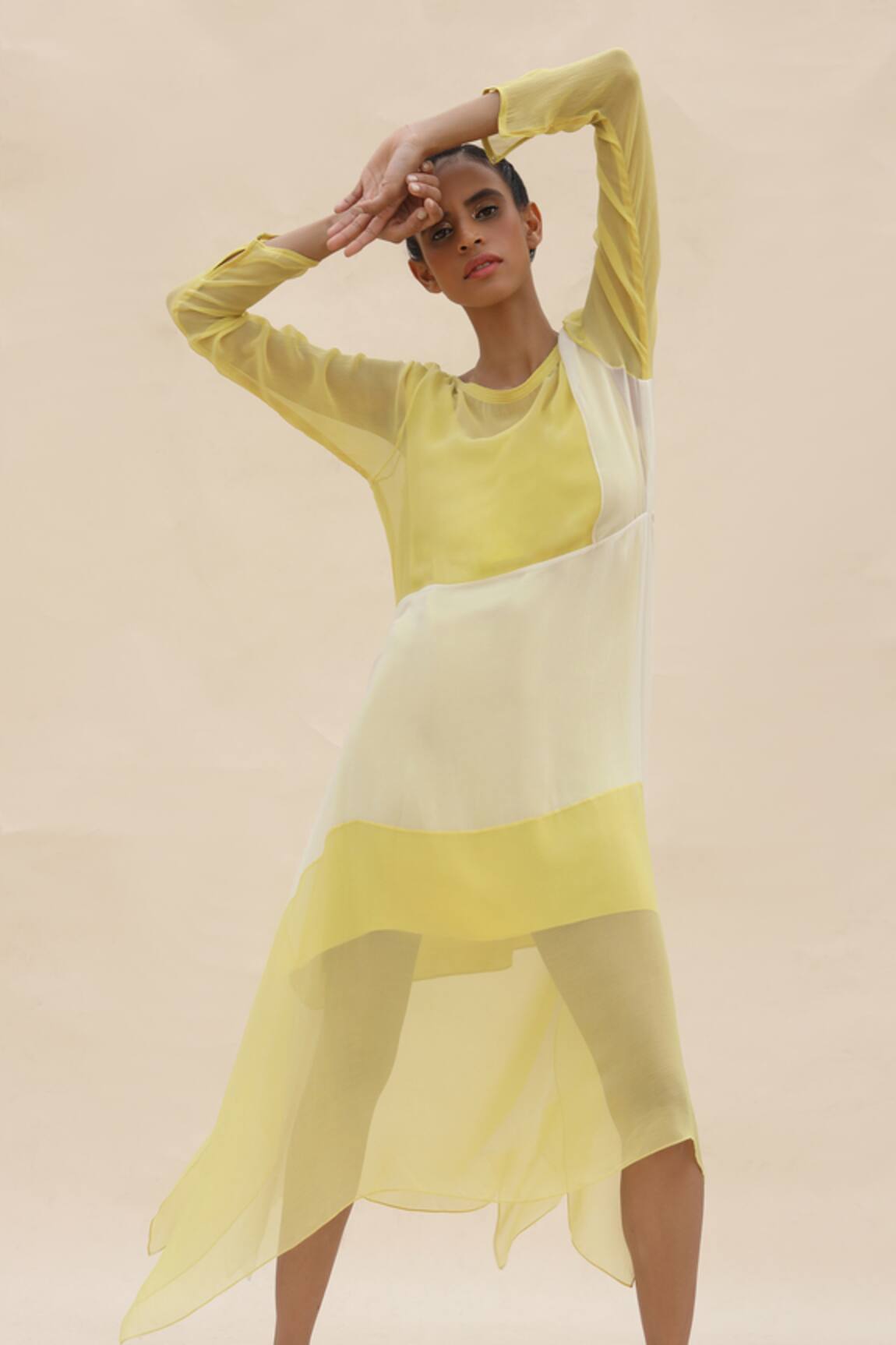 Abhishek Sharma Colorblock Dress