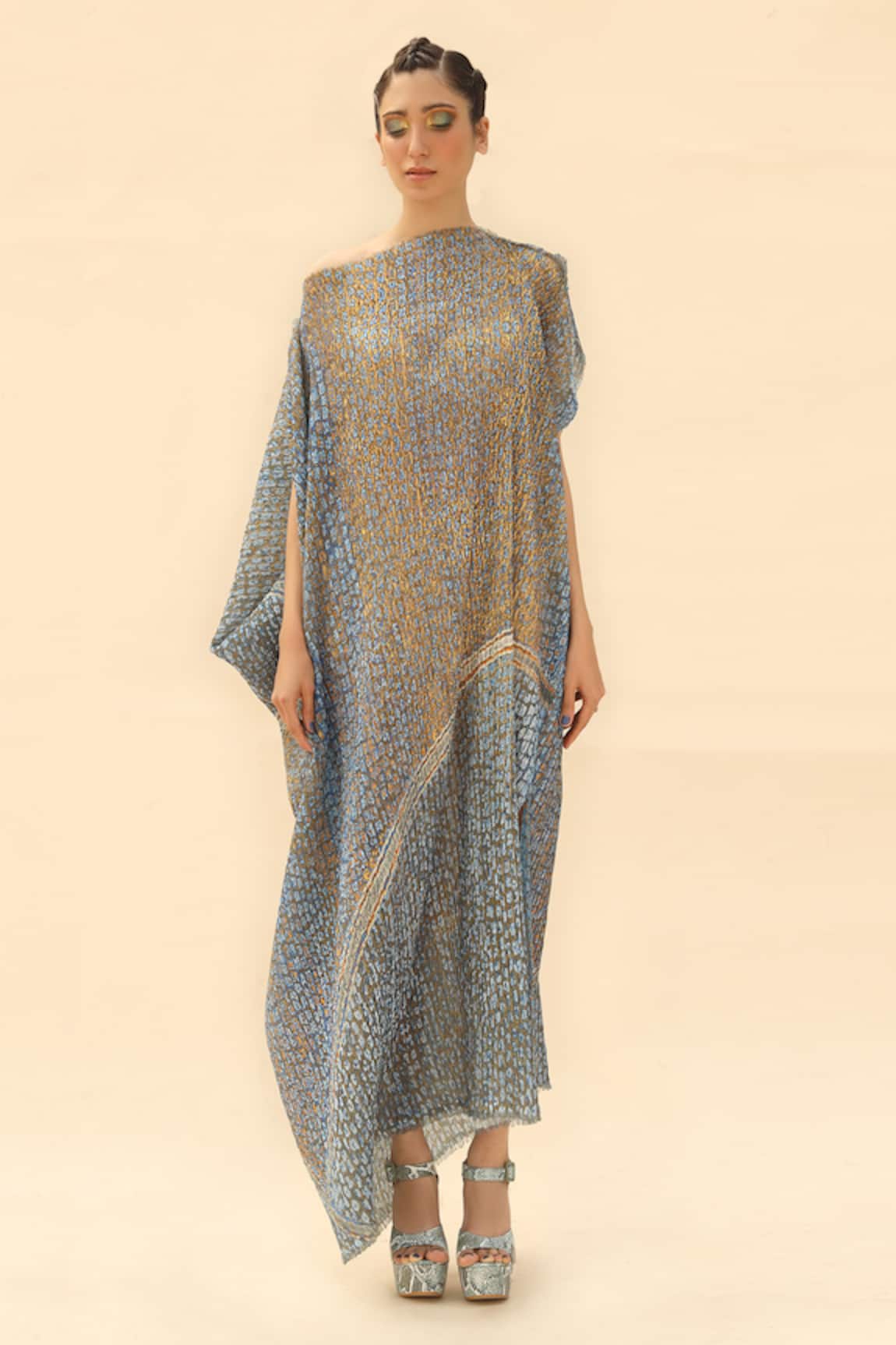 Abhishek Sharma Tie-Dye Print Dress