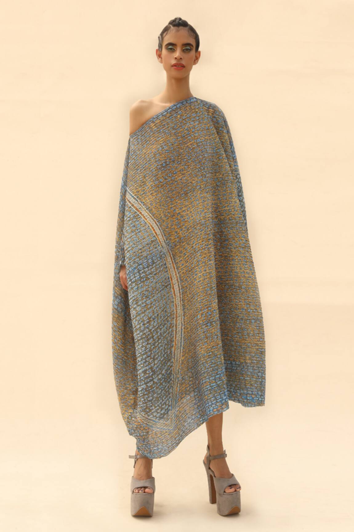 Abhishek Sharma Tie-Dye Print Dress