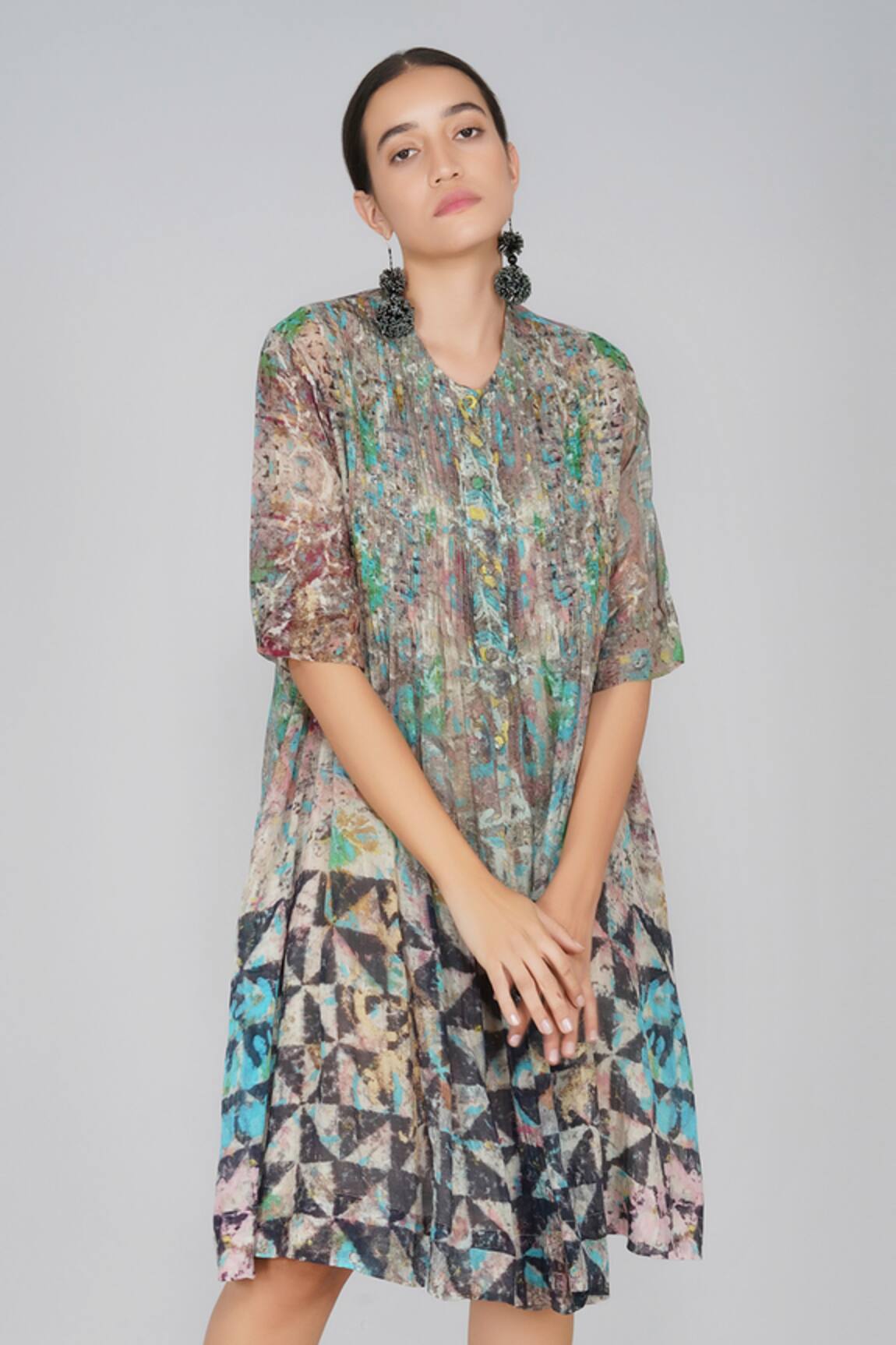 Yavi Printed Dress