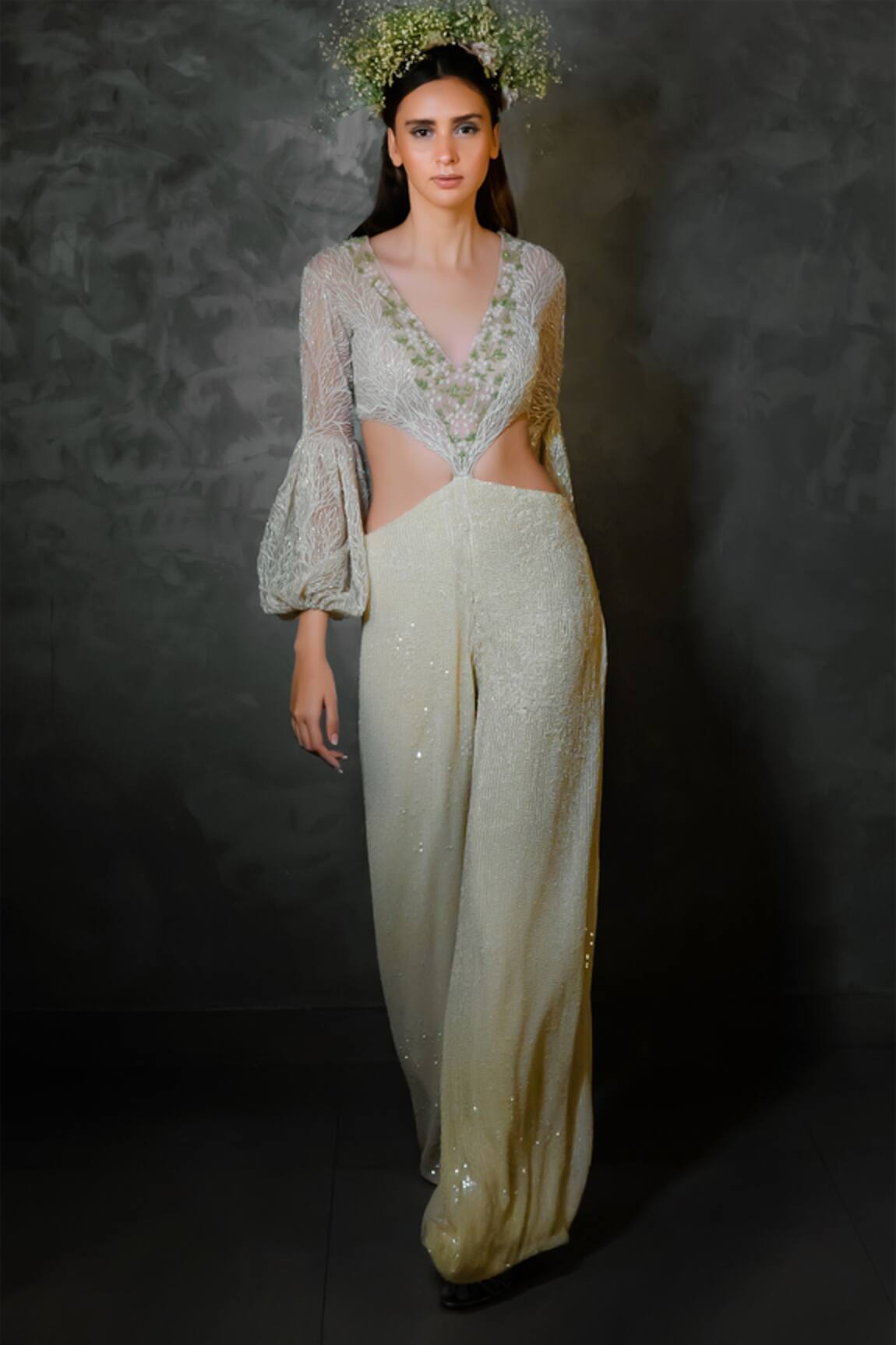 COUTURE BY NIHARIKA Embroidered Jumpsuit