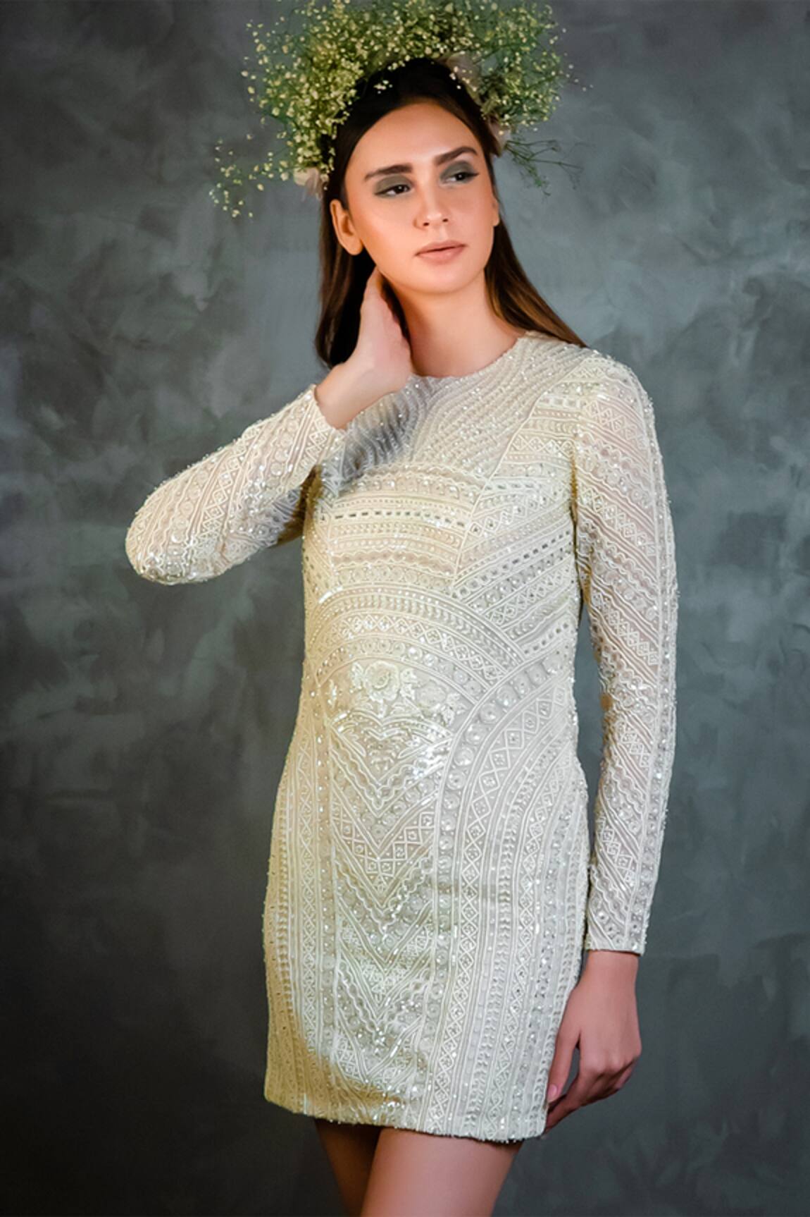 COUTURE BY NIHARIKA Embroidered Organza Dress