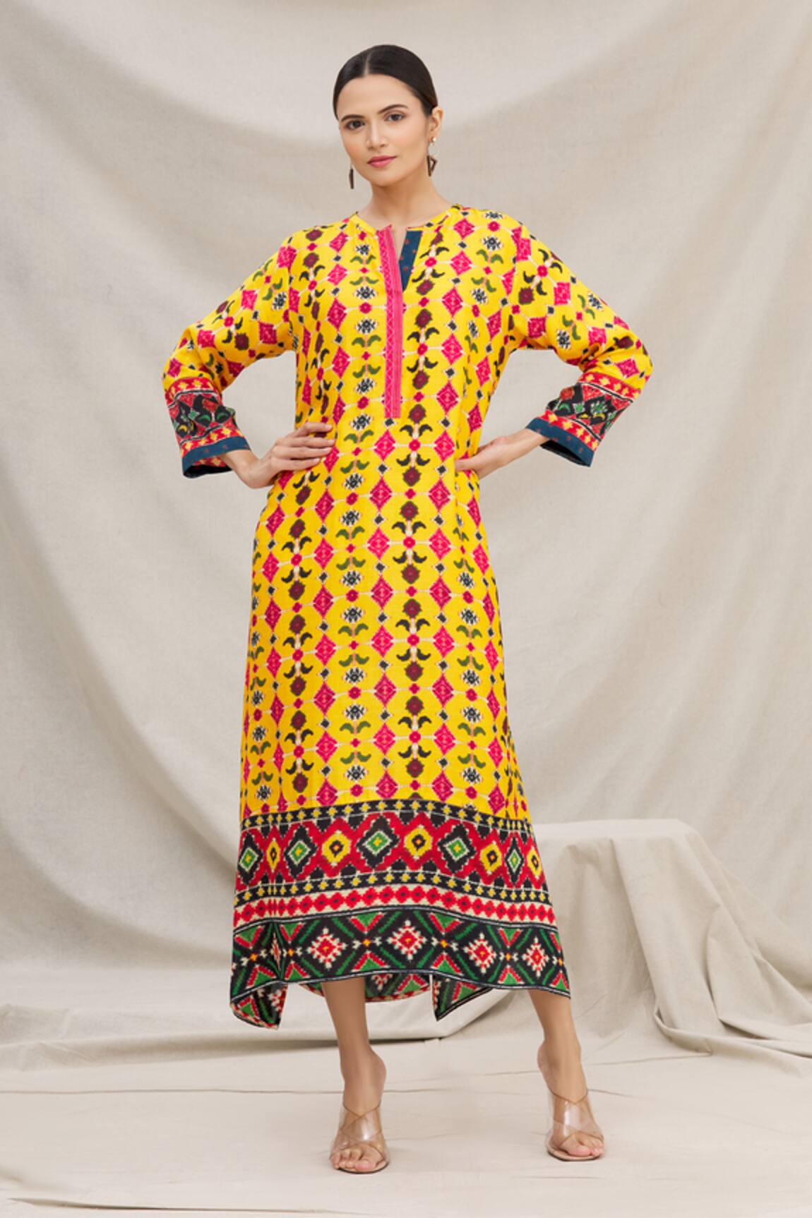 Meghna Panchmatia Silk Printed Dress