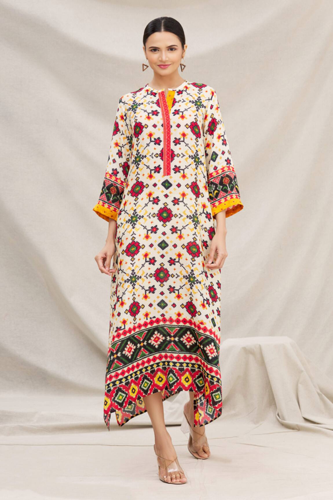 Meghna Panchmatia Silk Printed Dress