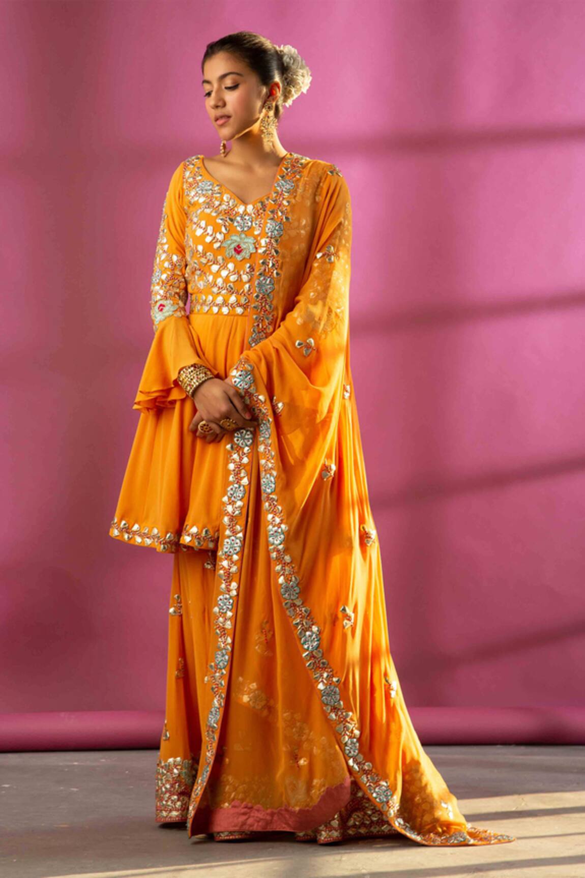 Rachit Khanna Embroidered Anarkali Set