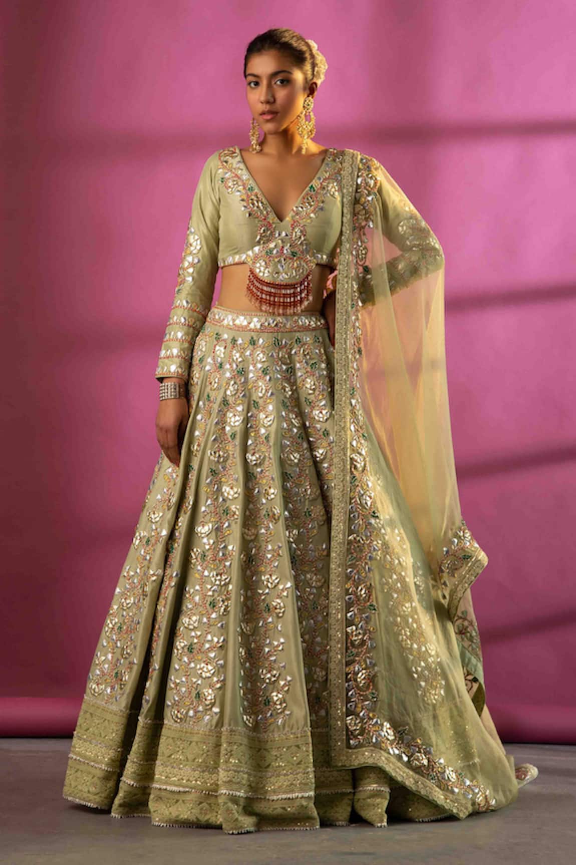 Rachit Khanna Embroidered Bridal Lehenga Set