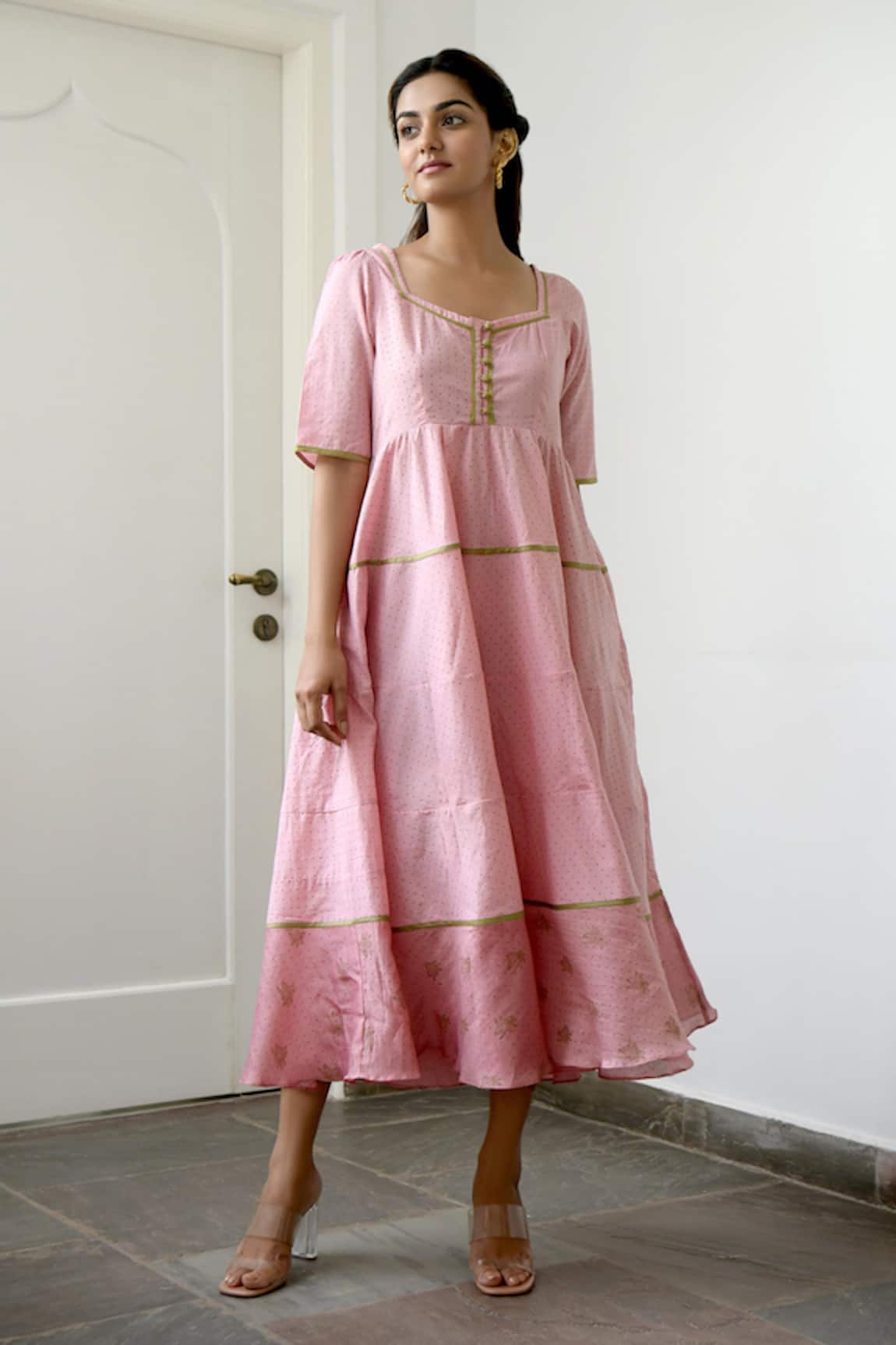 Taro Handwoven Chanderi Silk Dress