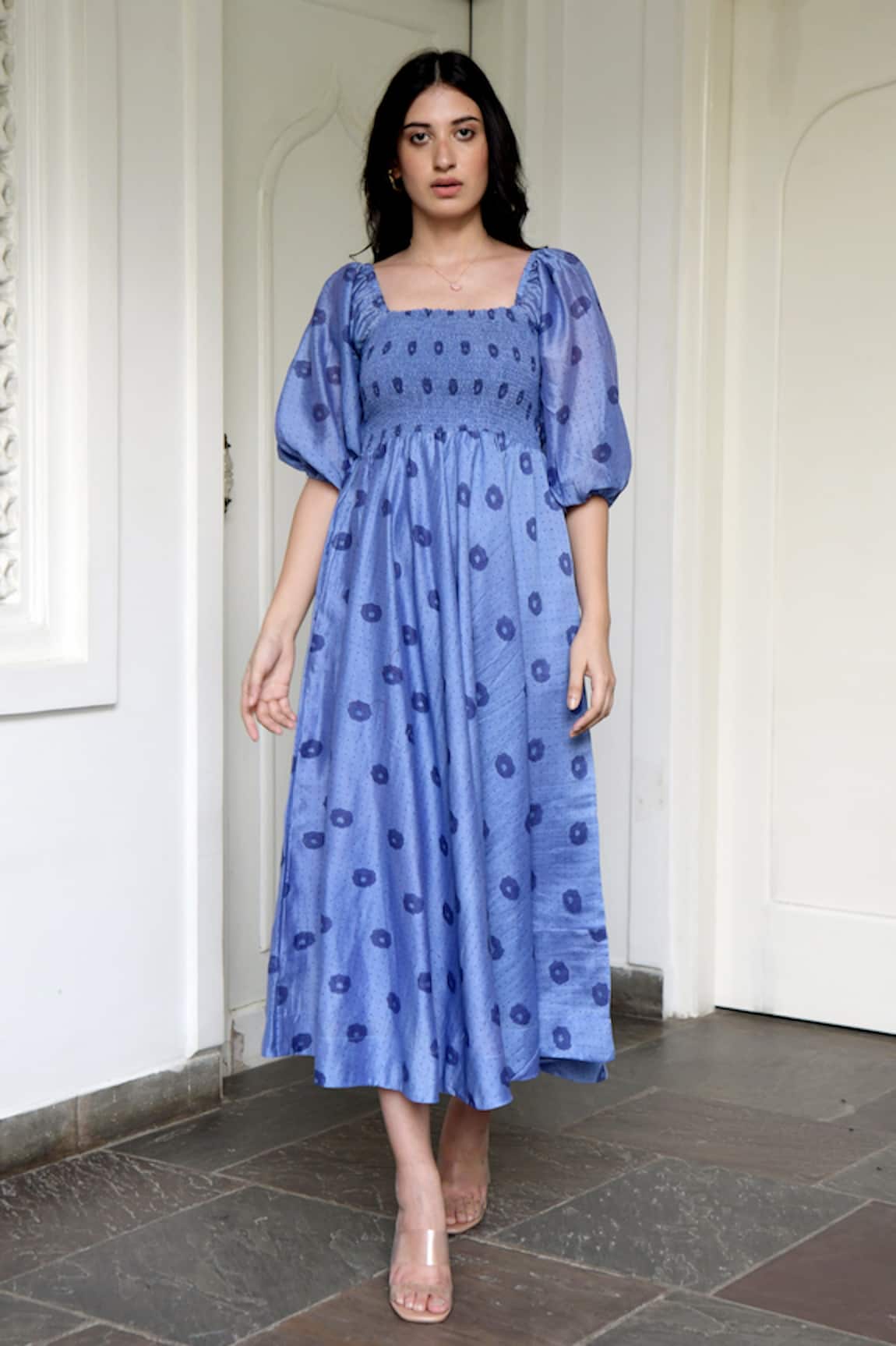 Taro Handwoven Chanderi Silk Dress